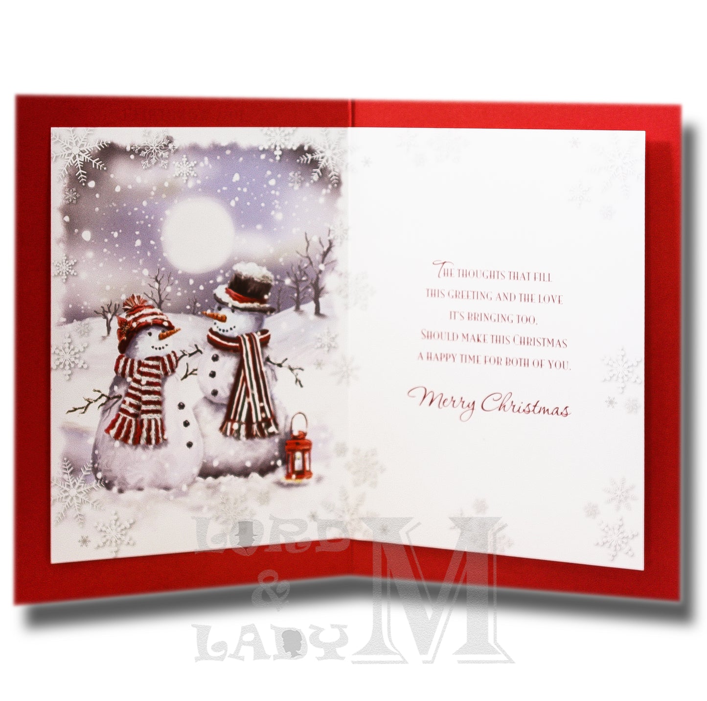 19cm - To A Wonderful Son & Partner - Snowmen -BGC