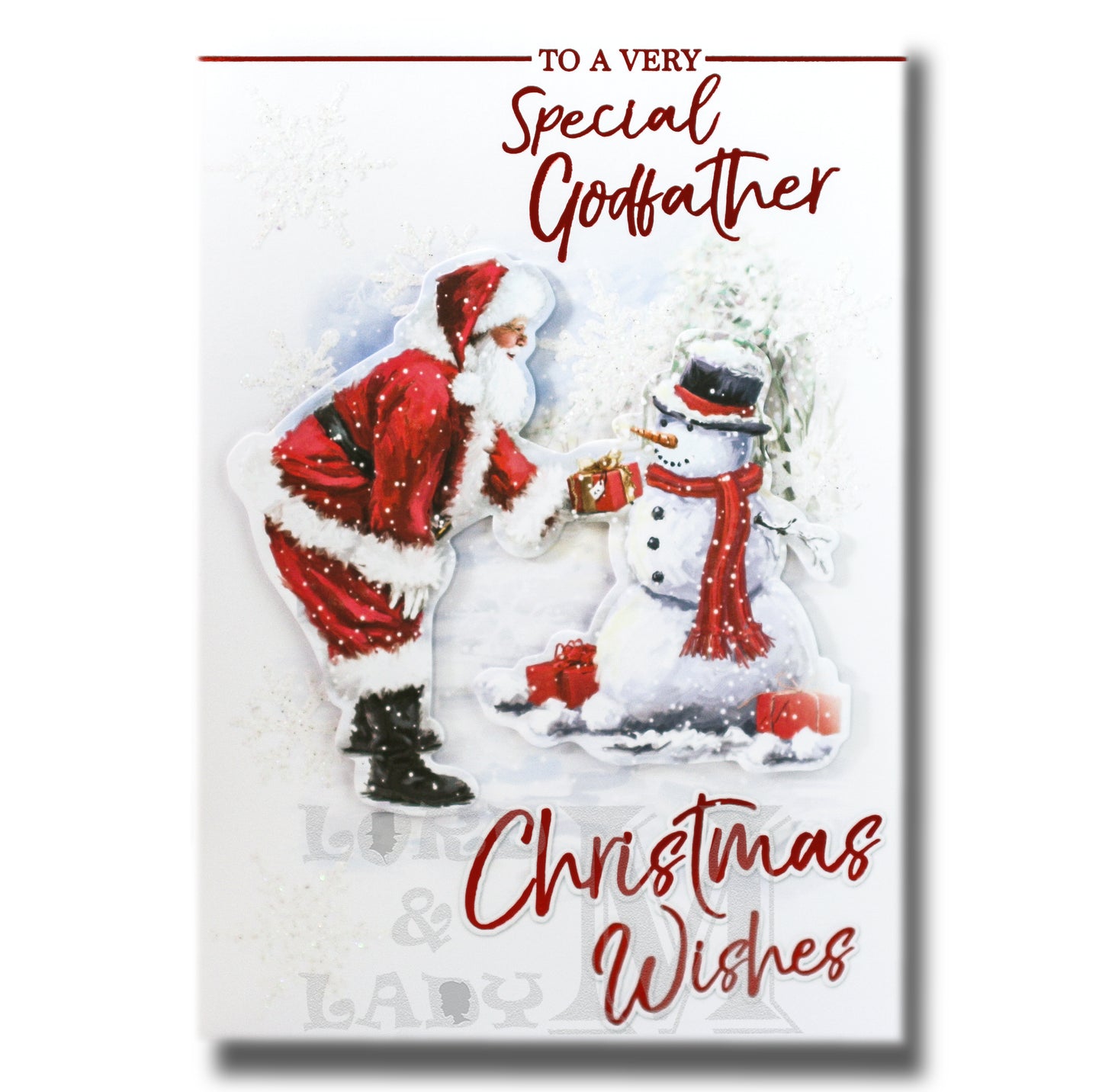 19cm - To A Very Special Godfather Christmas - BGC