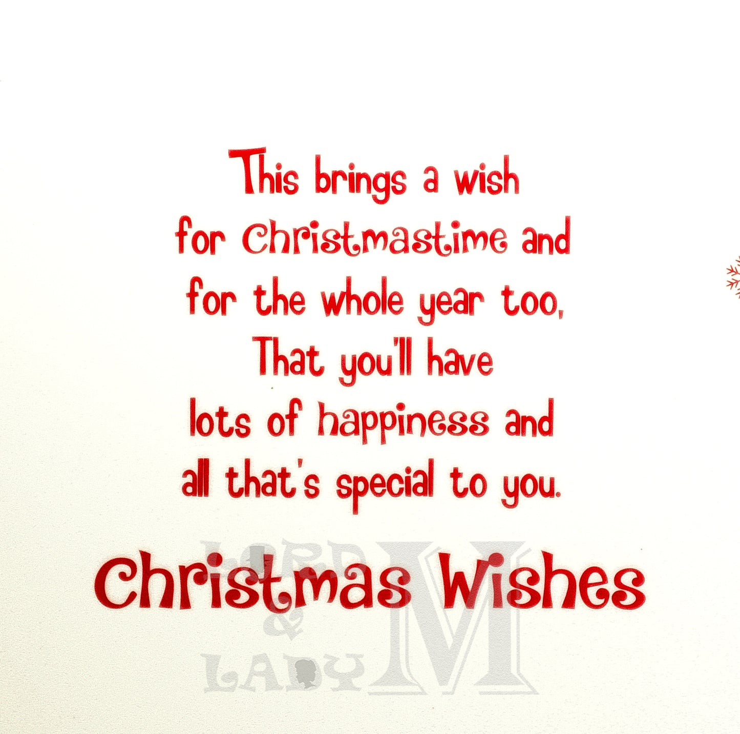 19cm - .. In Your New Home Christmas Wishes - BGC