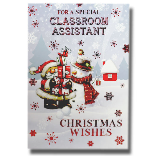 19cm - .. Classroom Assistant Christmas Wishes -BG