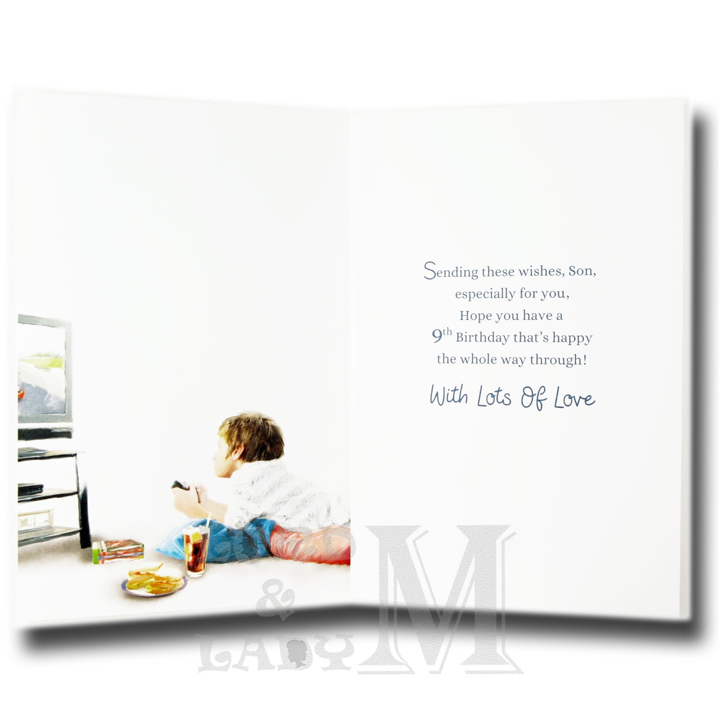 23cm - To A Very Special Son 9 Today! - BGC