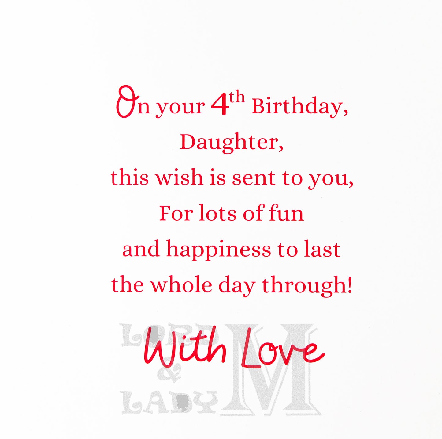 23cm - For A Lovely Daughter On Your Birthday - BG