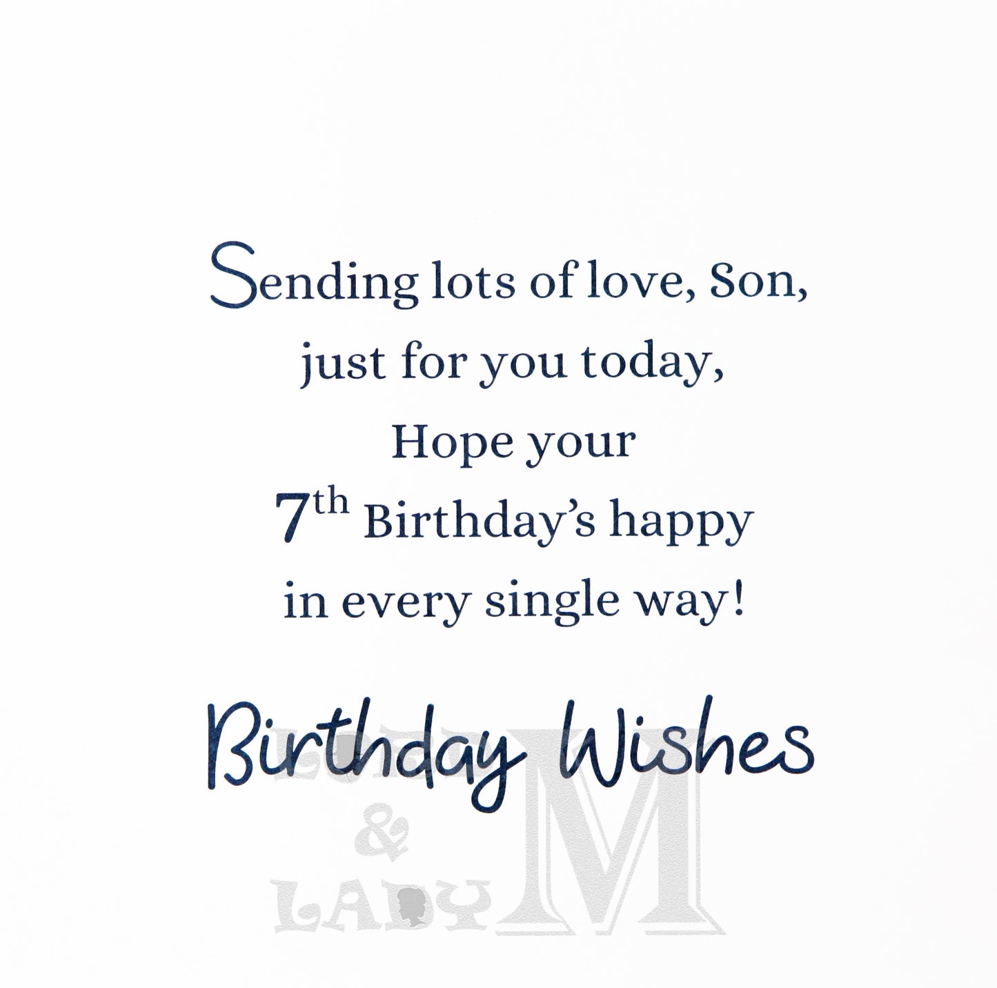 23cm - For A Very Special Son On Your Birthday -BG