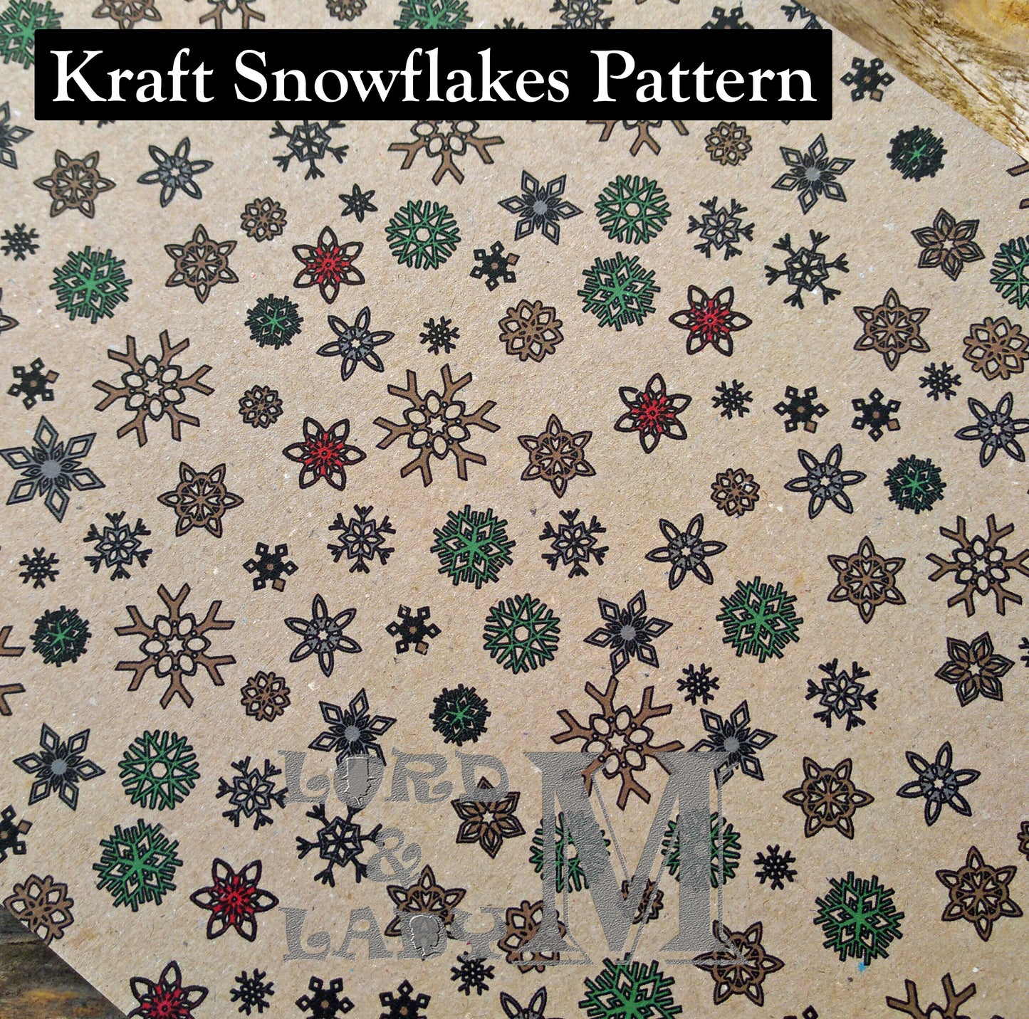 13cm - Personalised Letter From Santa - Kraft Snowflakes