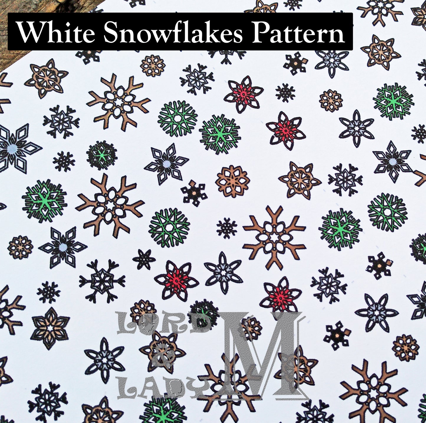 13cm - Personalised Letter From Santa - White Snowflakes