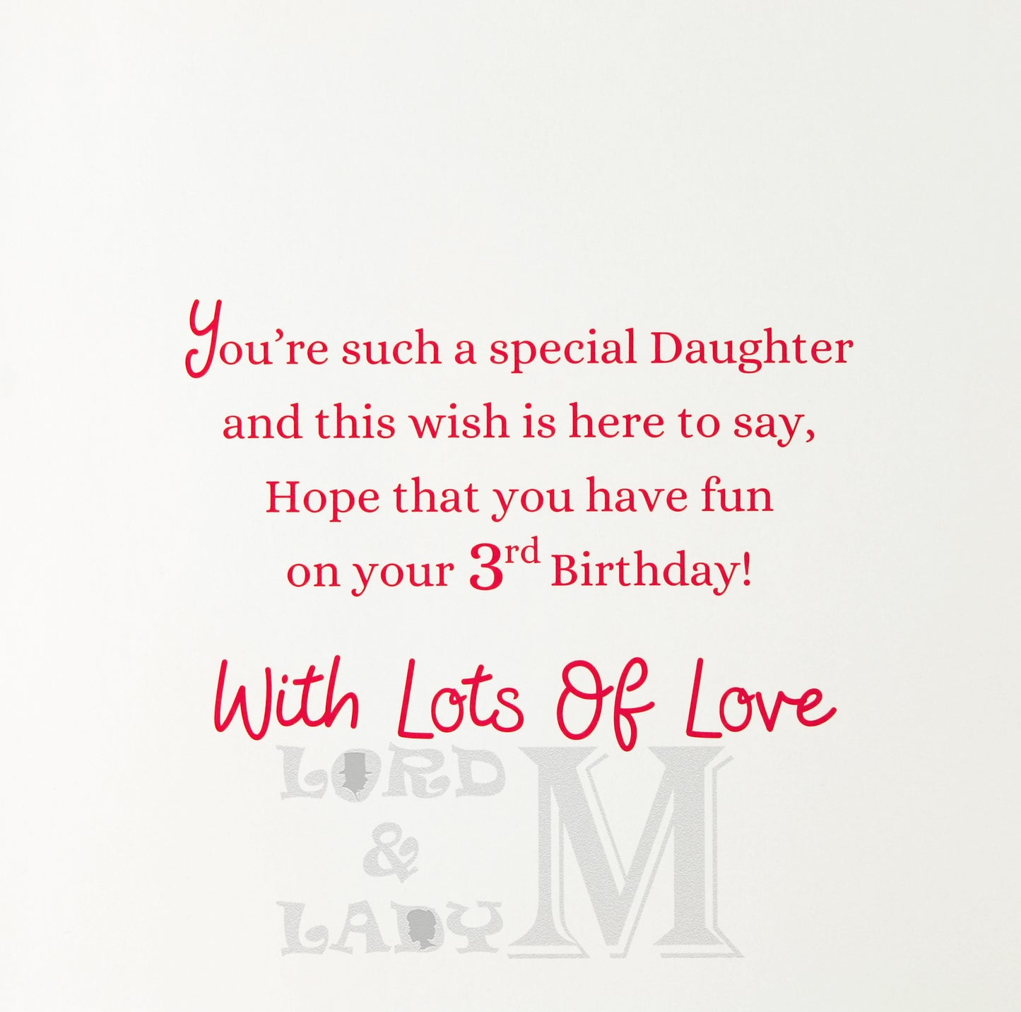 23cm - For A Very Special Daughter 3 - Gifts - BGC