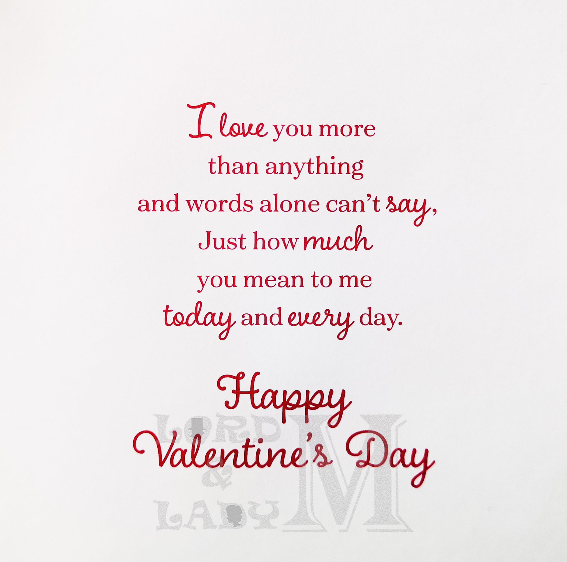 19cm - .. To The Woman In My Life - Hearts - BGC