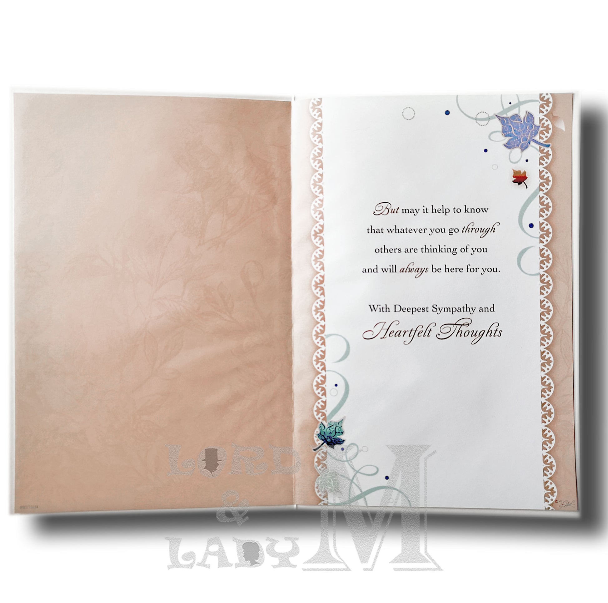 23cm - With Deepest Sympathy When You Love ... - E