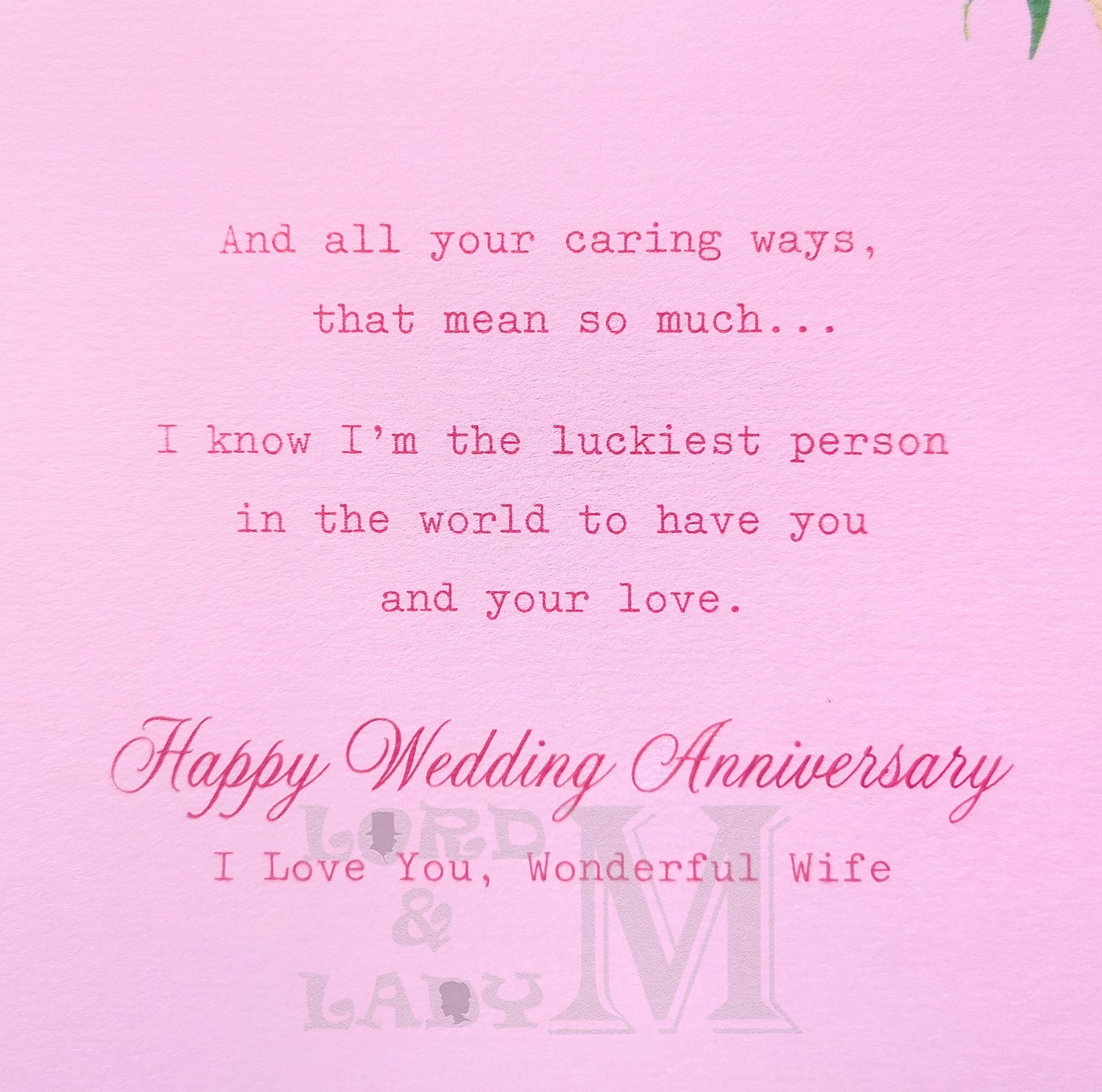 19cm - Happy Anniversary To My Beautiful Wife - E
