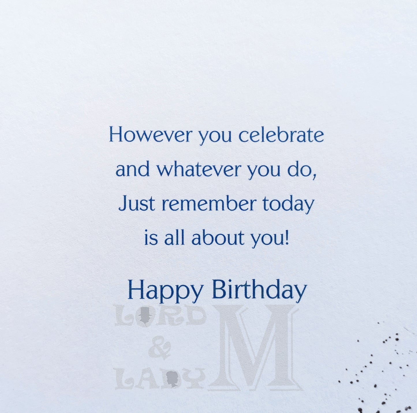 21cm - Celebrate In Style Happy Birthday - Tuxedo - E