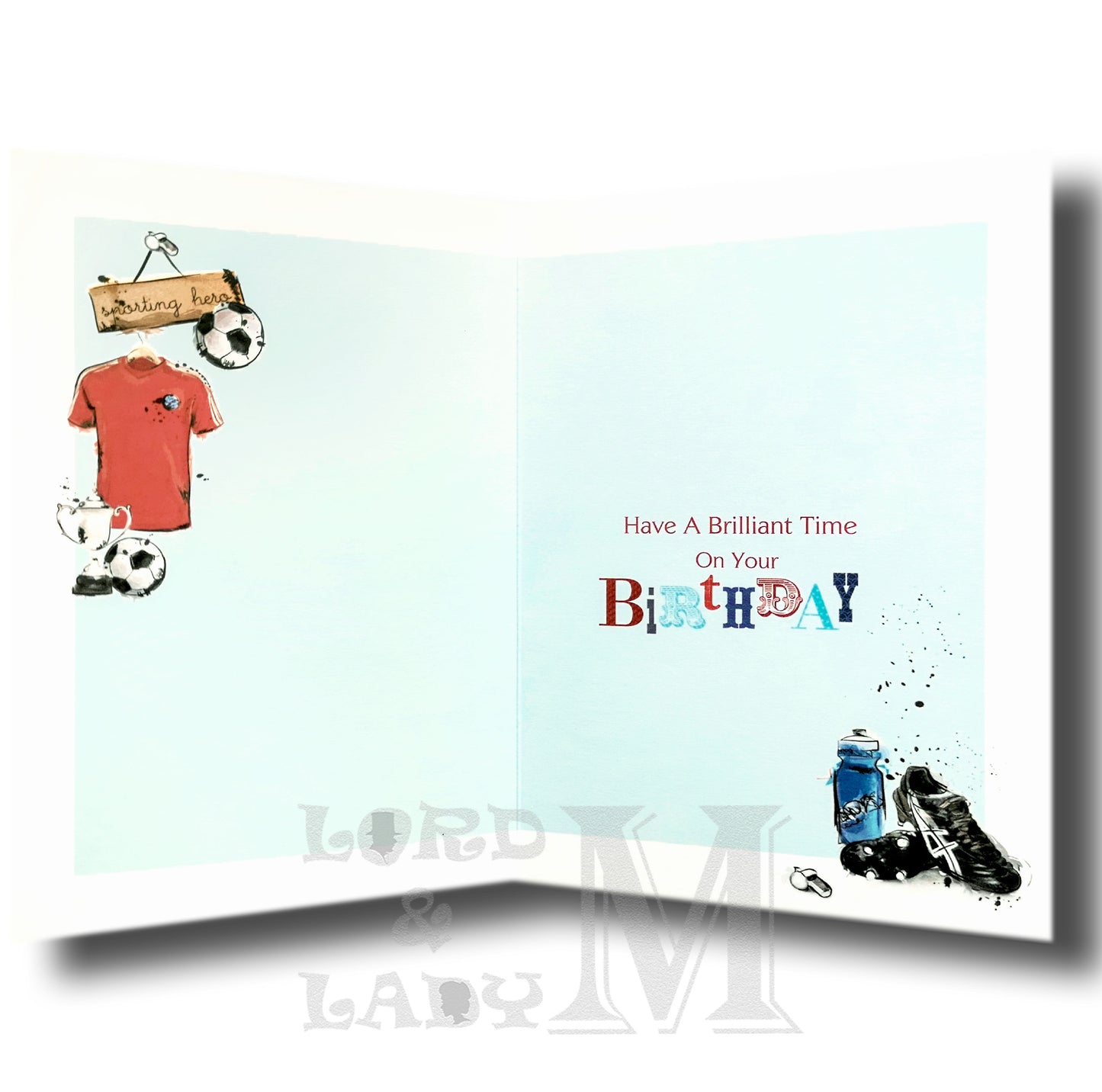 21cm - Birthday Champion Sporting Hero - Football - E