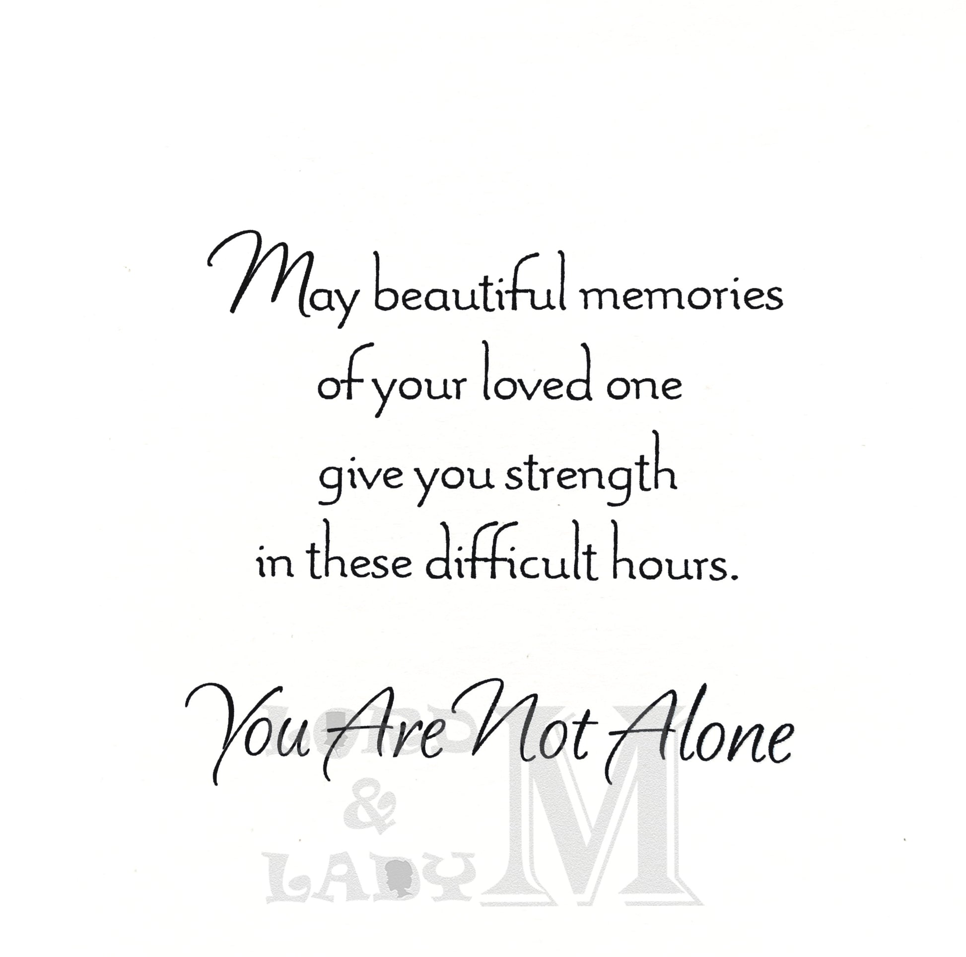 19cm - To Comfort You The Memory Of You - E
