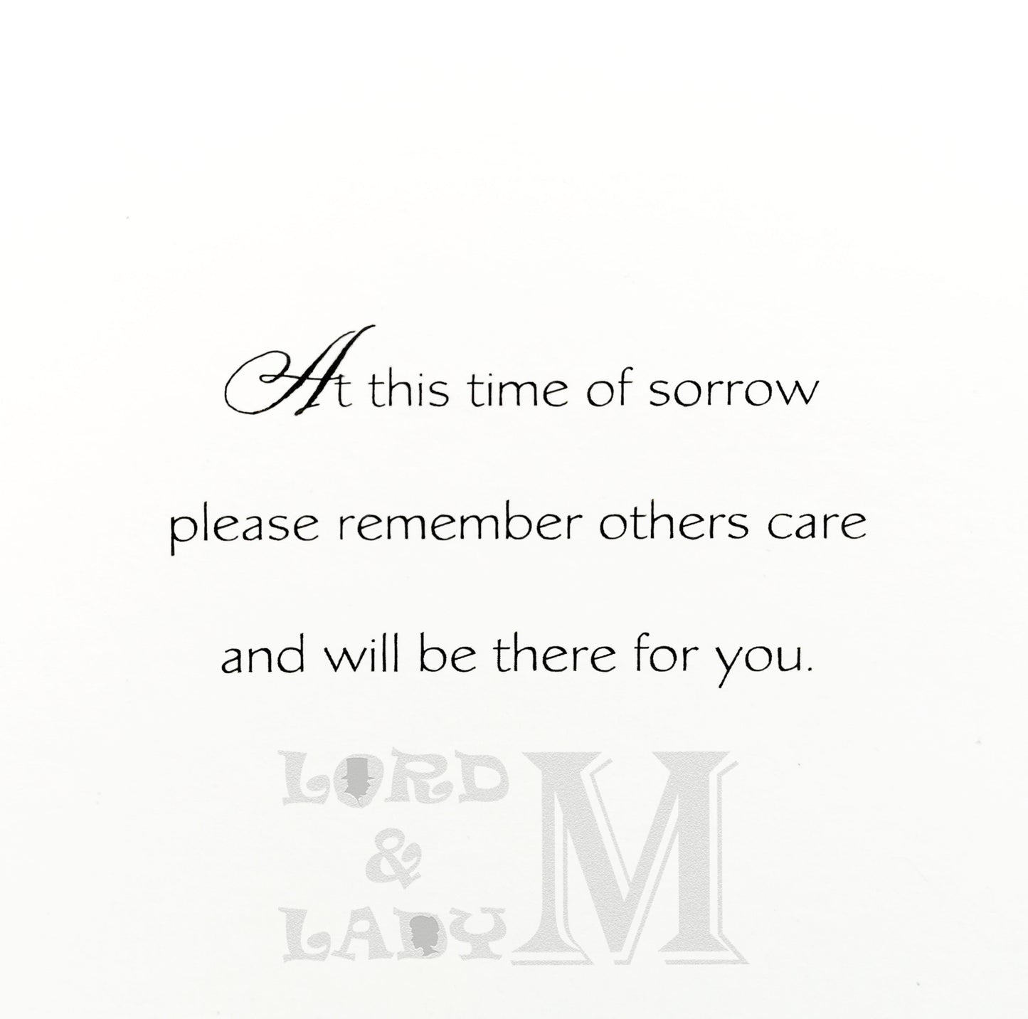 19cm - In Sympathy Hope This Message Of Sympathy - E