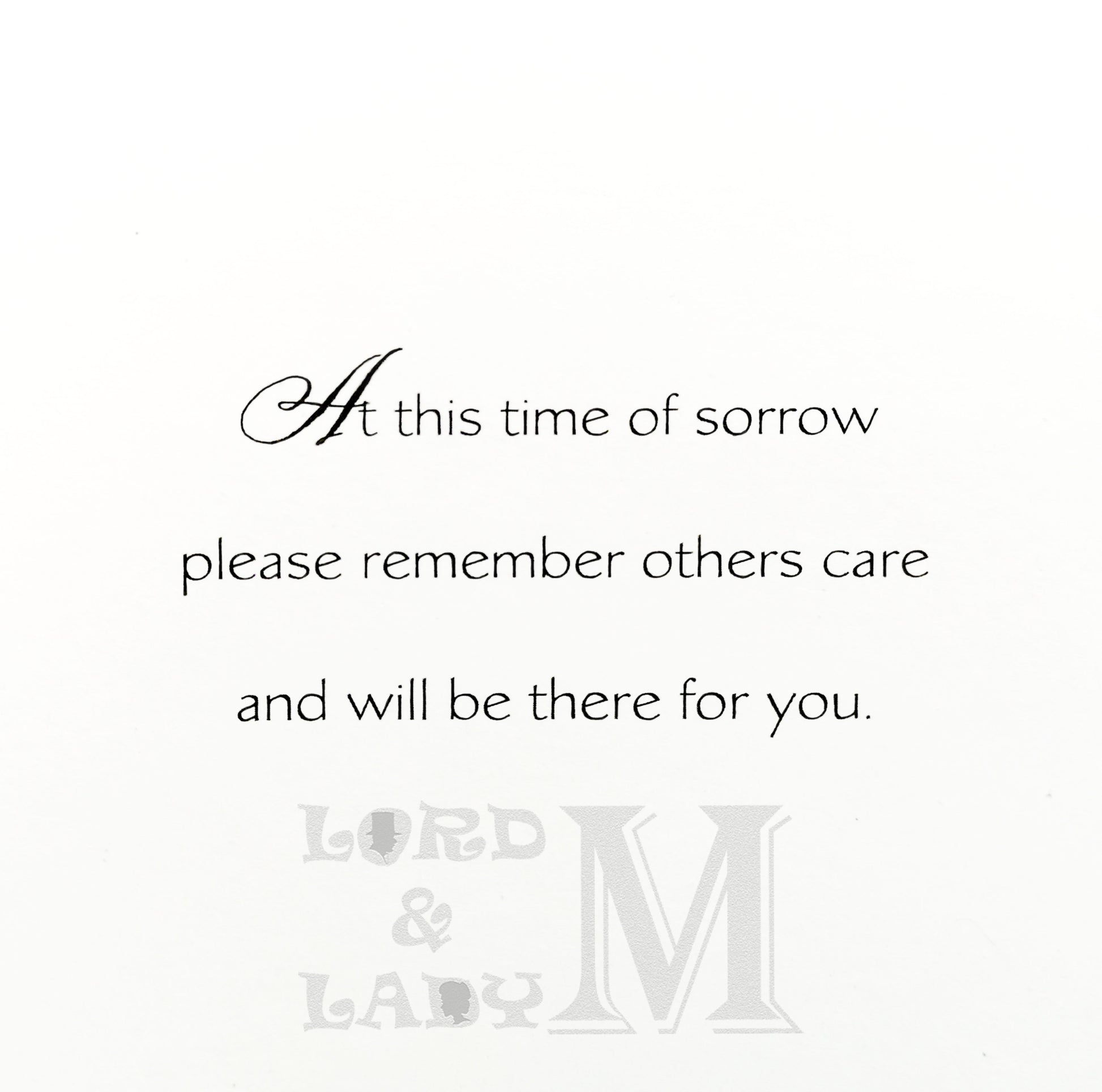 19cm - In Sympathy Hope This Message Of Sympathy - E