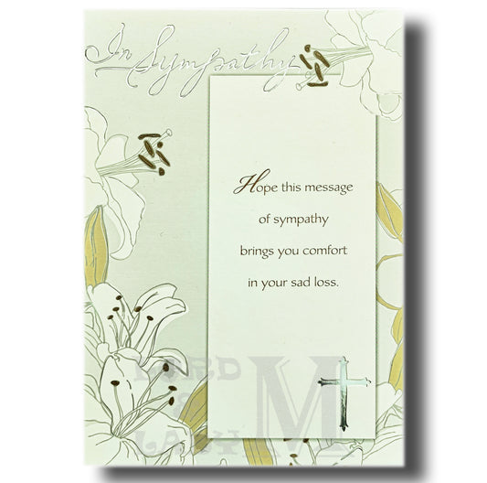 19cm - In Sympathy Hope This Message Of Sympathy - E