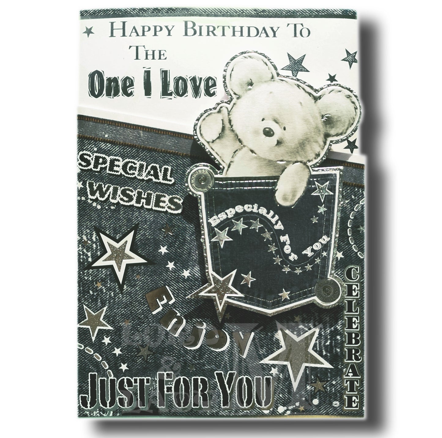 25cm - .. One I Love - Bear In Pocket - Lge - BGC