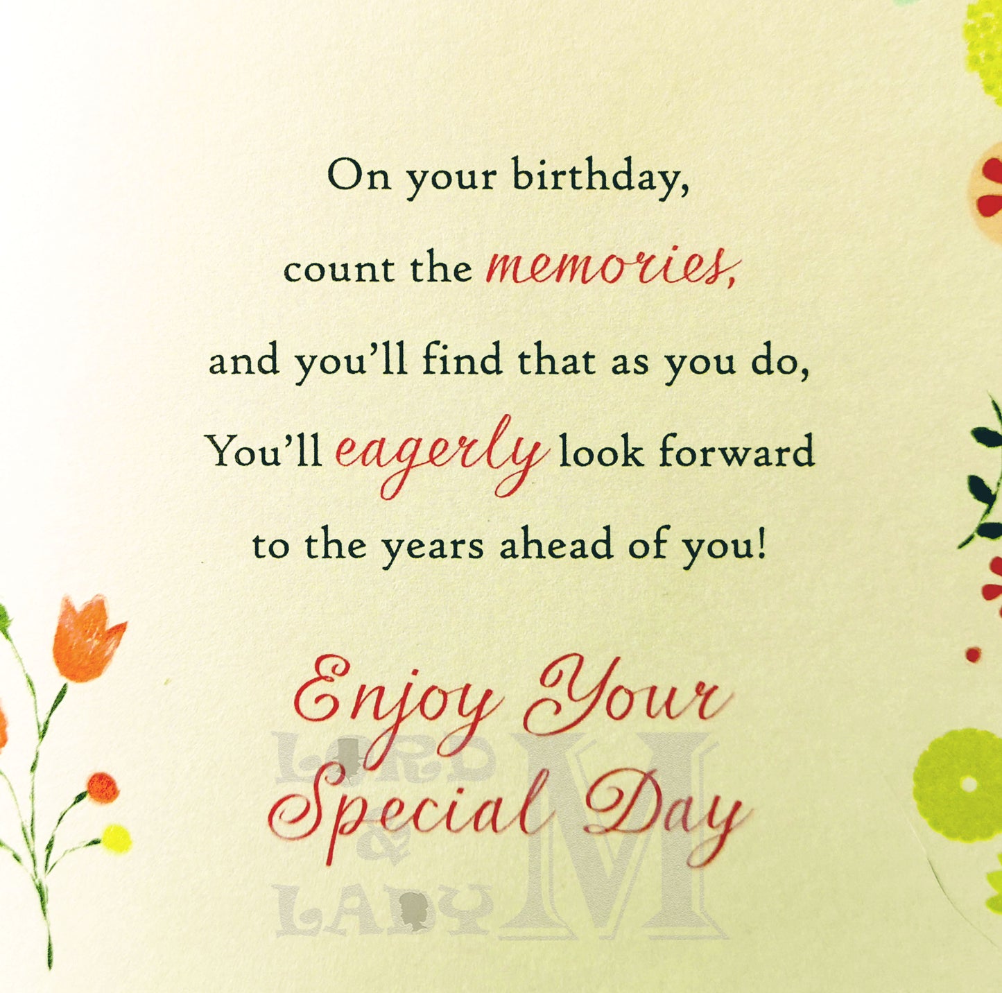 21cm - Have A Wonderful Birthday In A Garden, Count .. - E