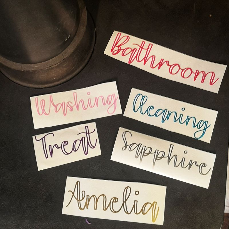Personalised Name Vinyl Sticker