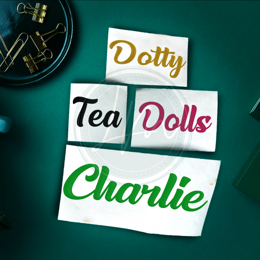 Vinyl Name Word Sticker