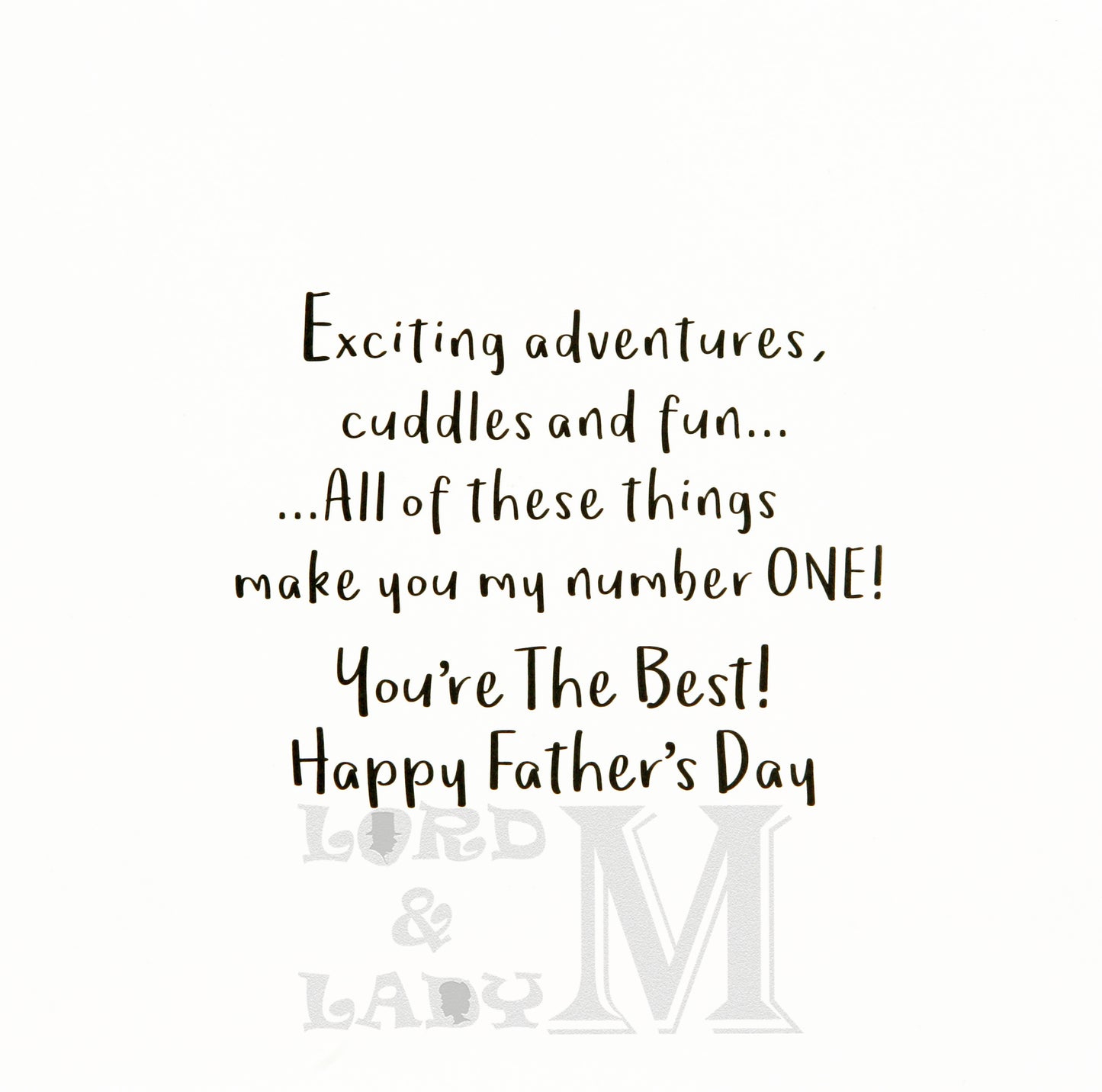 20cm - With Love To Daddy - 2 Bears Gift - JK