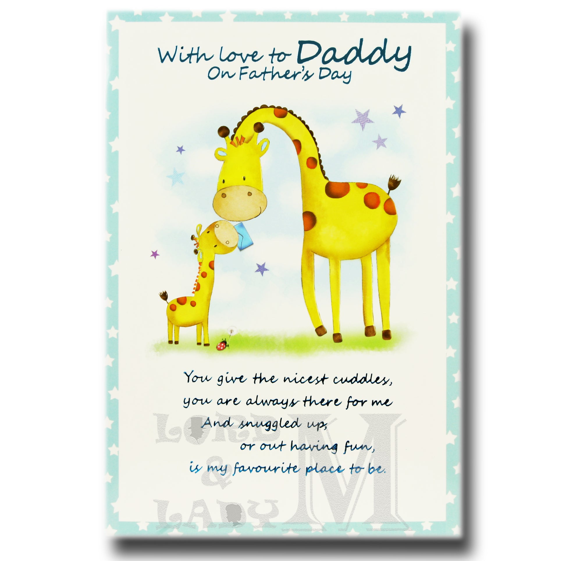 20cm - With Love To Daddy - Giraffes - JK