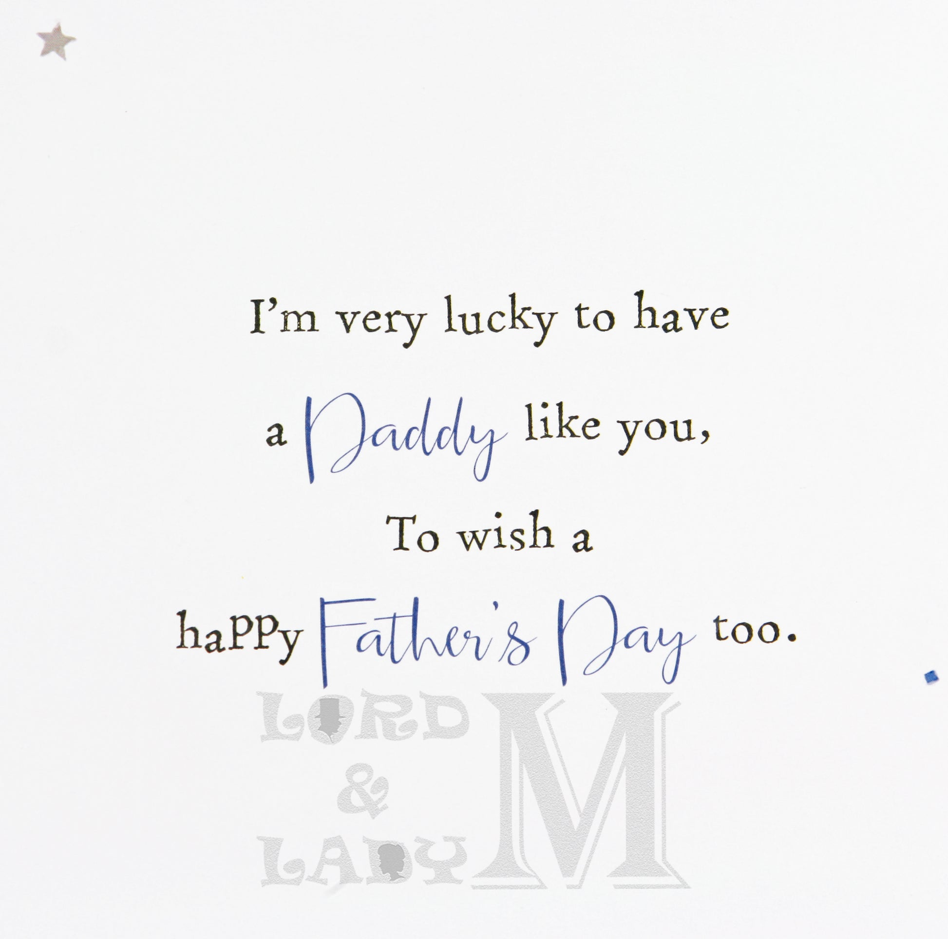 27cm - For A Great Daddy On .. - Lge Let - JK