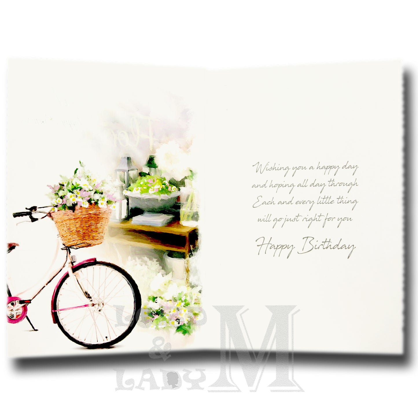 19cm - .. Special Aunt - Vase Arrangement Bike -JK