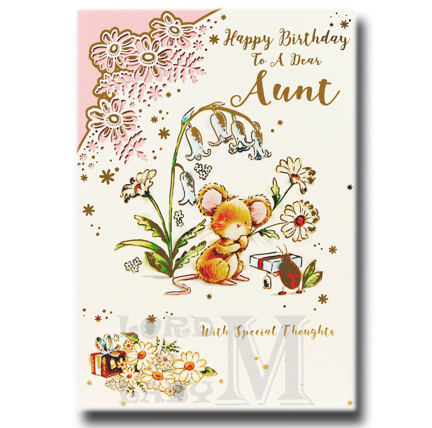 19cm - Happy Birthday To A Dear Aunt - Mouse - JK