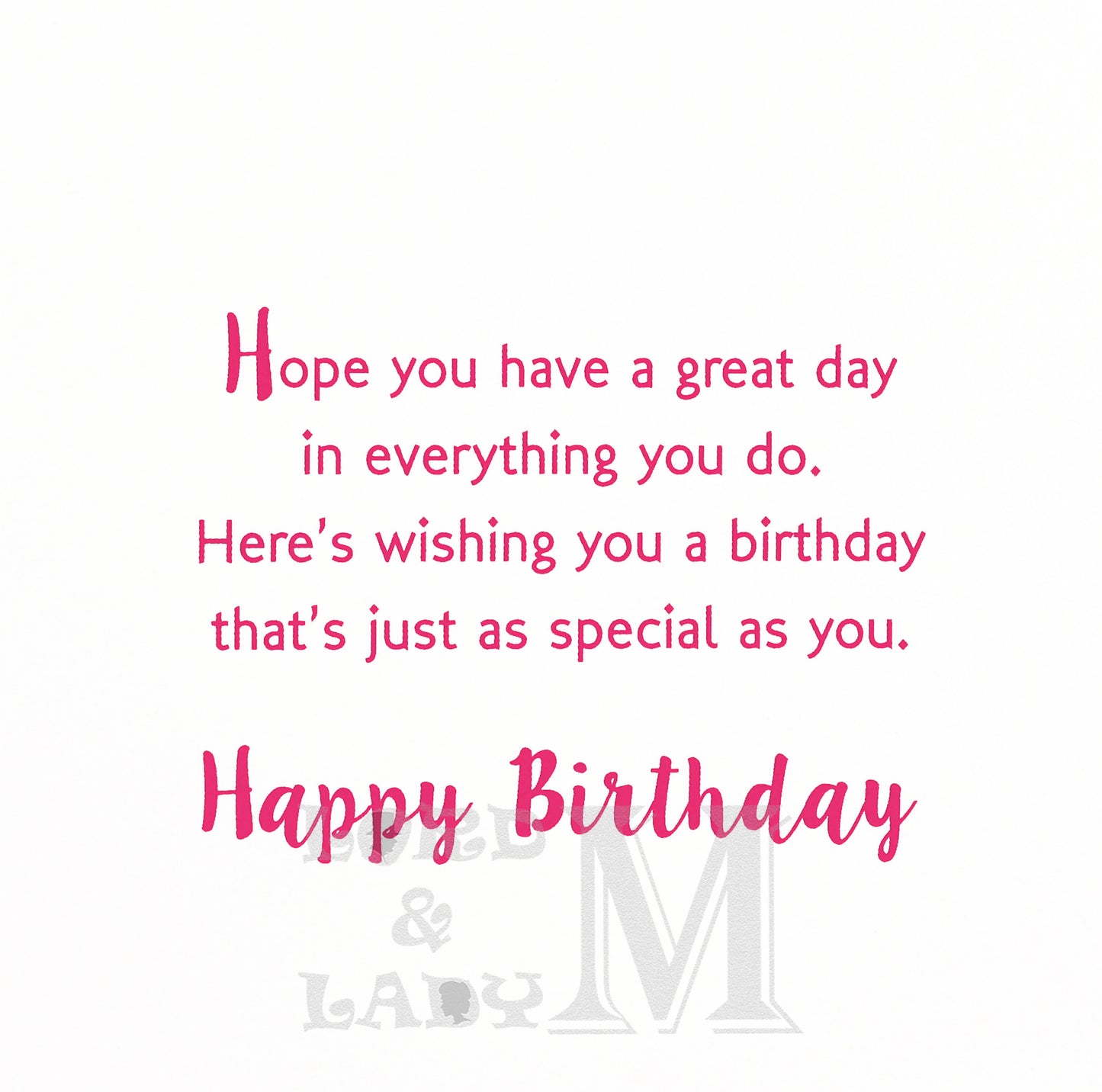 19cm - Happy Birthday To A Dear Aunt - Mouse - JK
