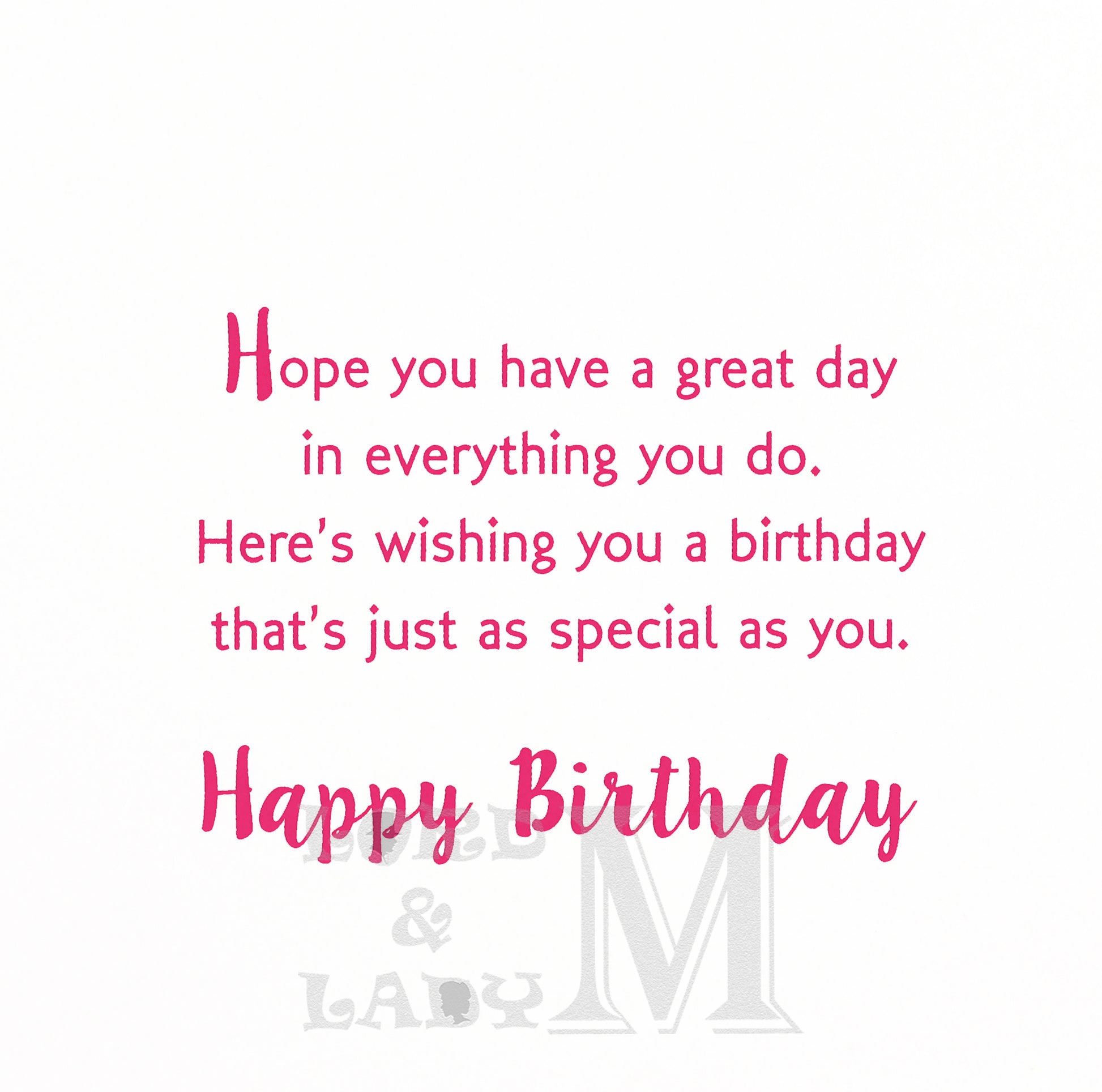 19cm - Happy Birthday To A Dear Aunt - Mouse - JK