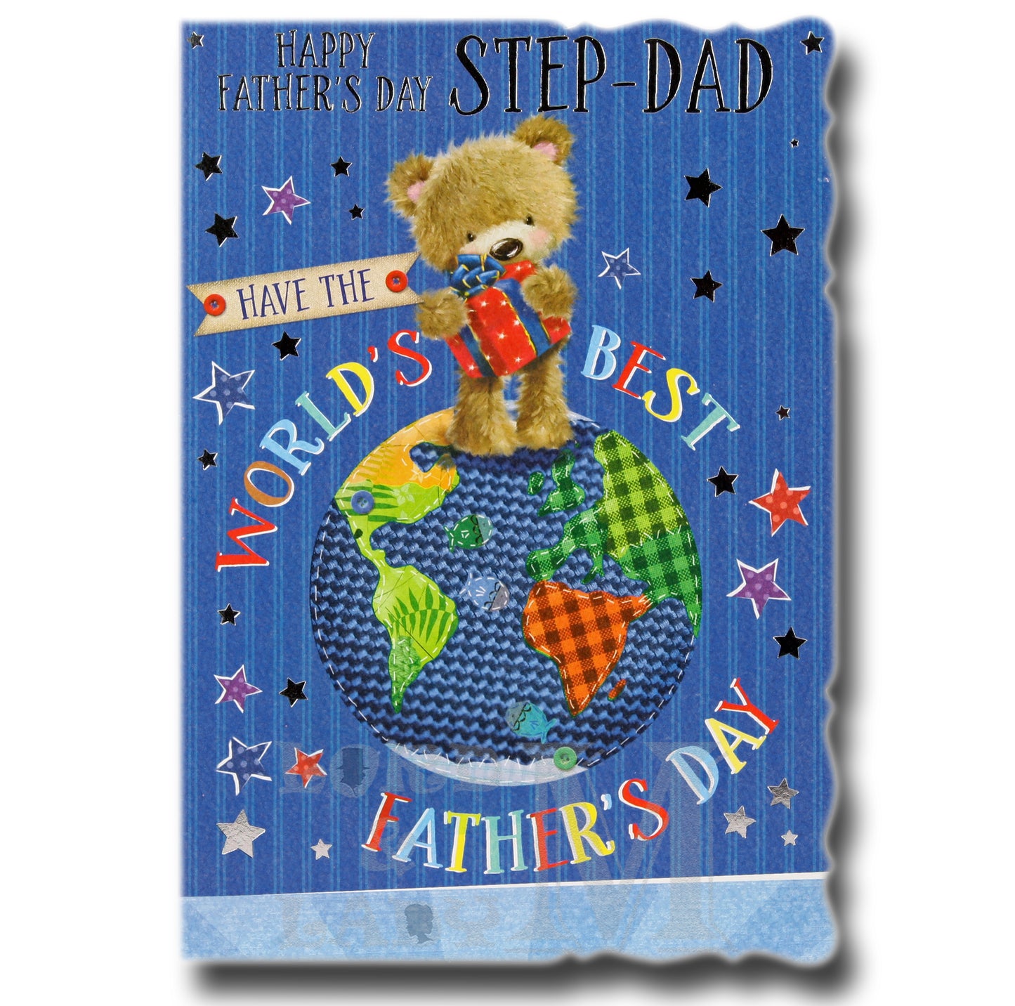 19cm - Happy Father's Day Step-Dad Have The ..- JK