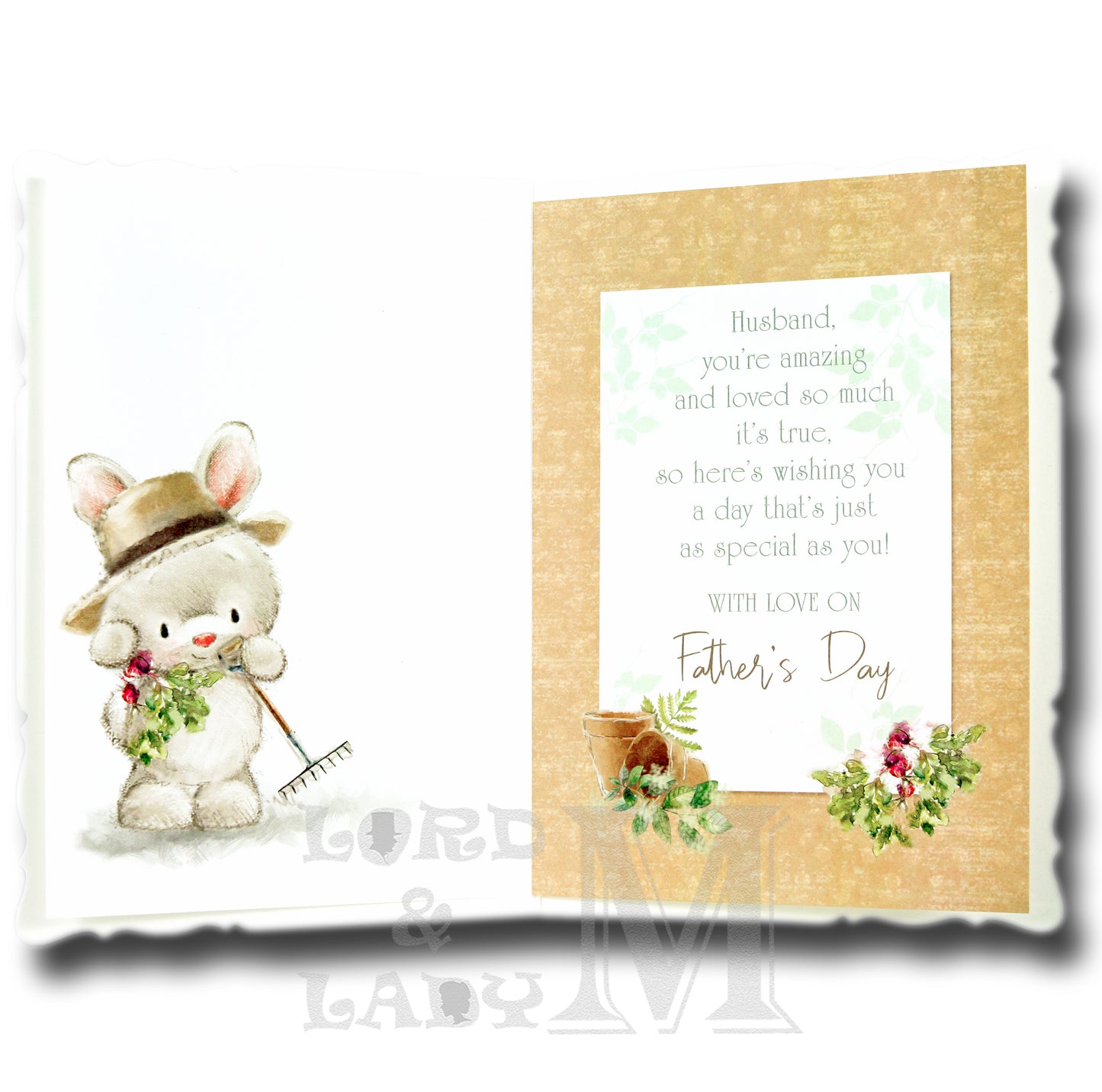 19cm - Father's Day Wishes To A Special Husband -J
