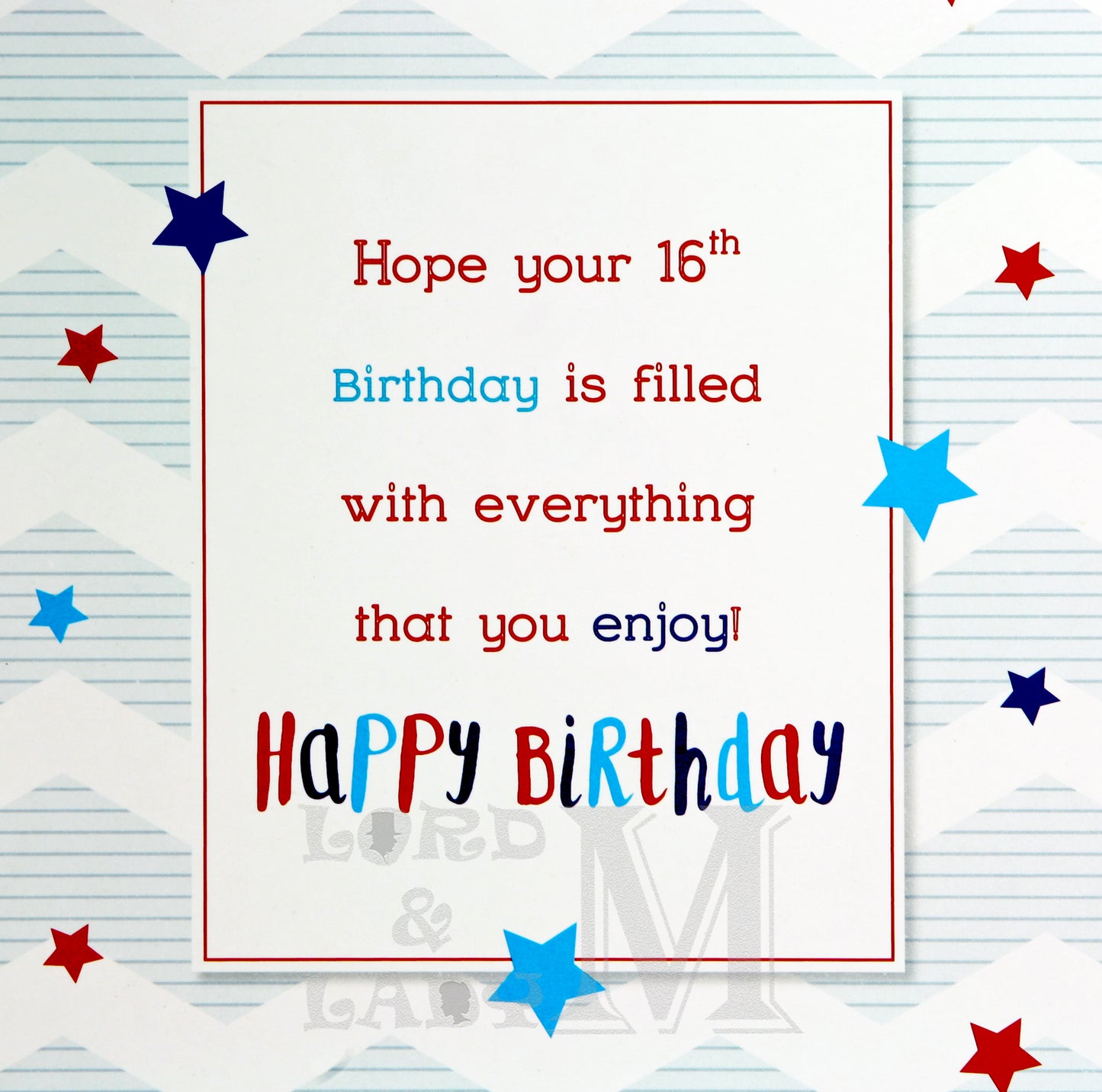 19cm - 16 Today Birthday Boy - BGC