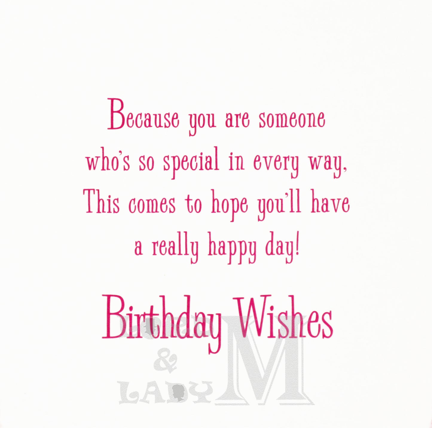 19cm - You're 16 Today! Happy Birthday - Pink - BG