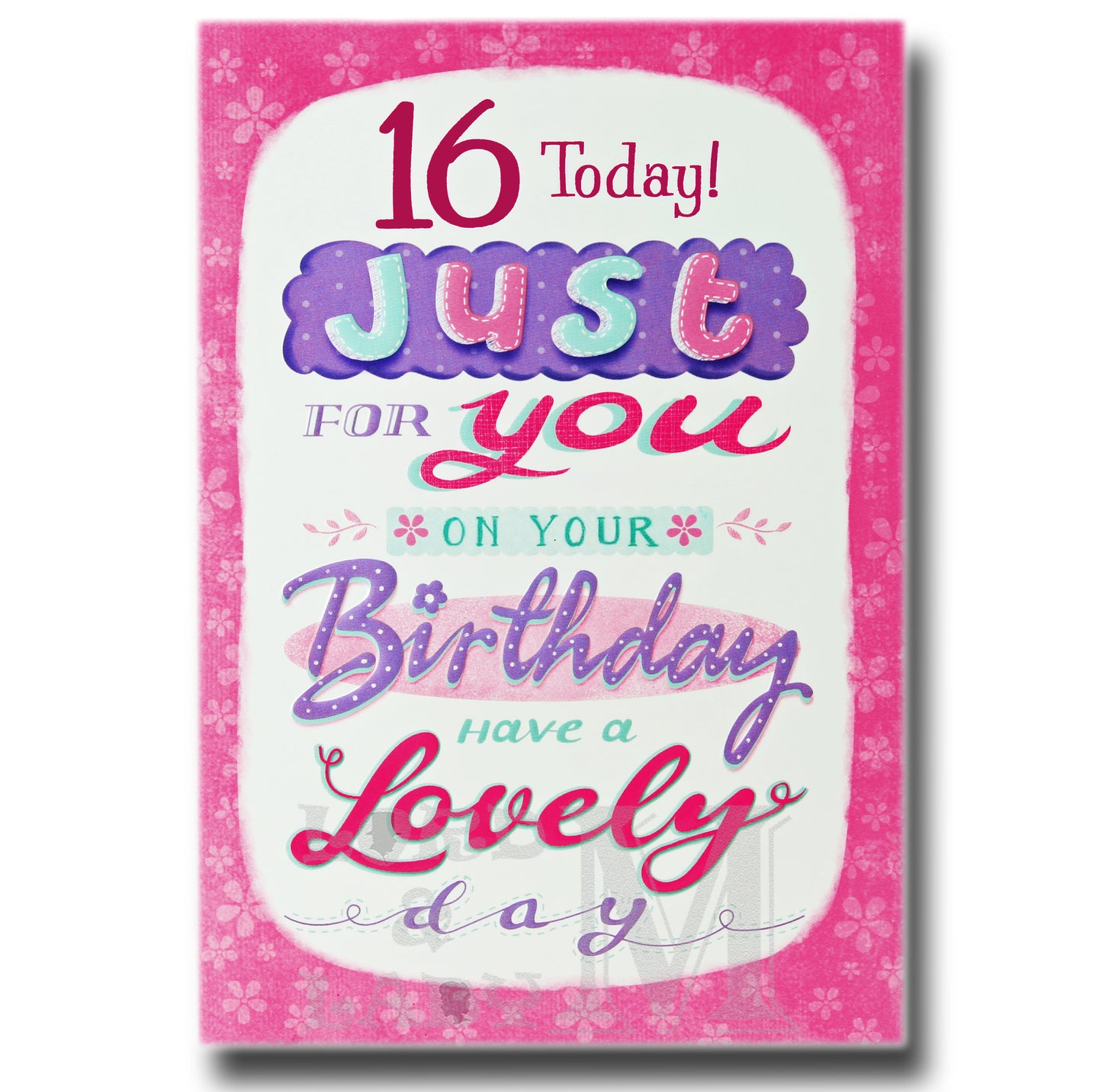 19cm - 16 Today! Just For You - Pink Purple - BGC