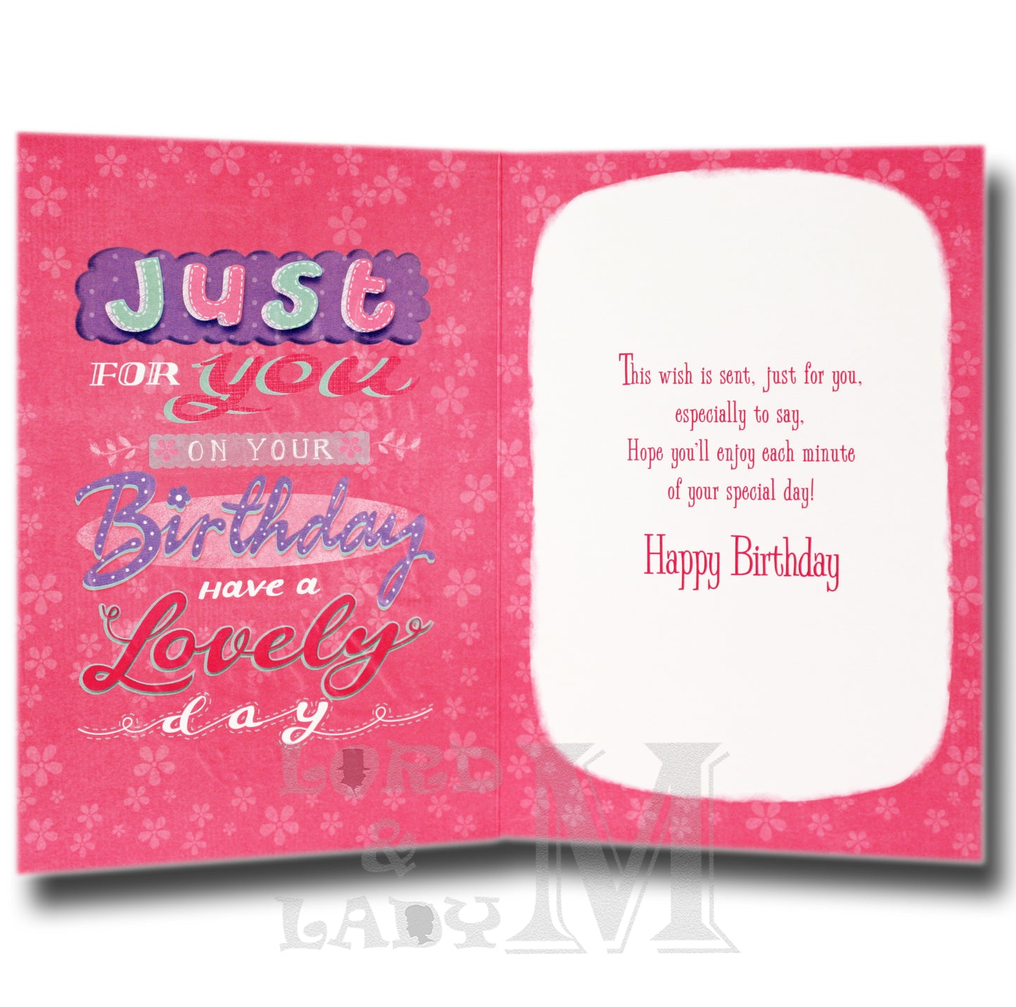 19cm - 16 Today! Just For You - Pink Purple - BGC
