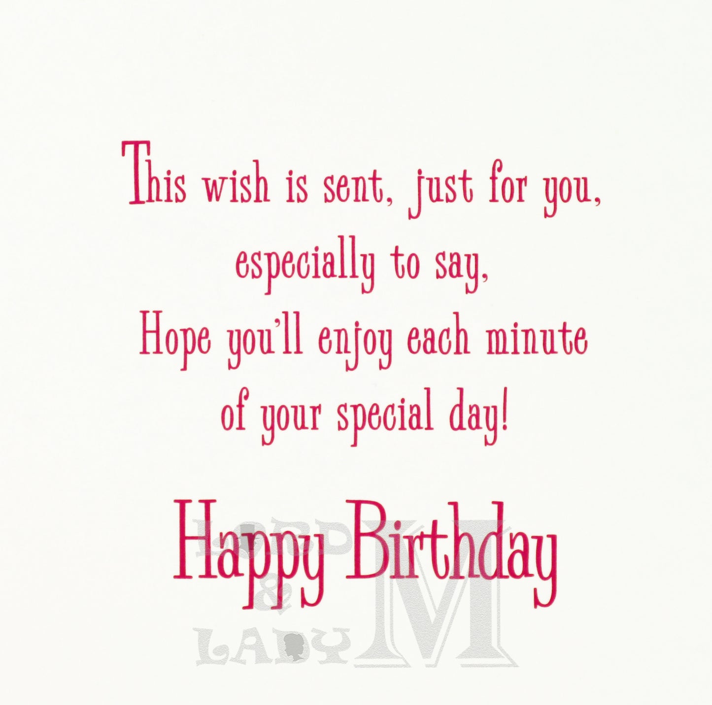 19cm - 16 Today! Just For You - Pink Purple - BGC