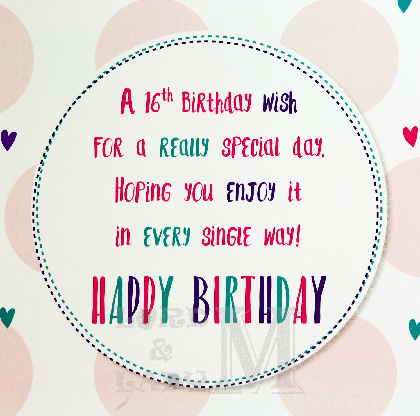 19cm - 16 Today Birthday Girl - BGC