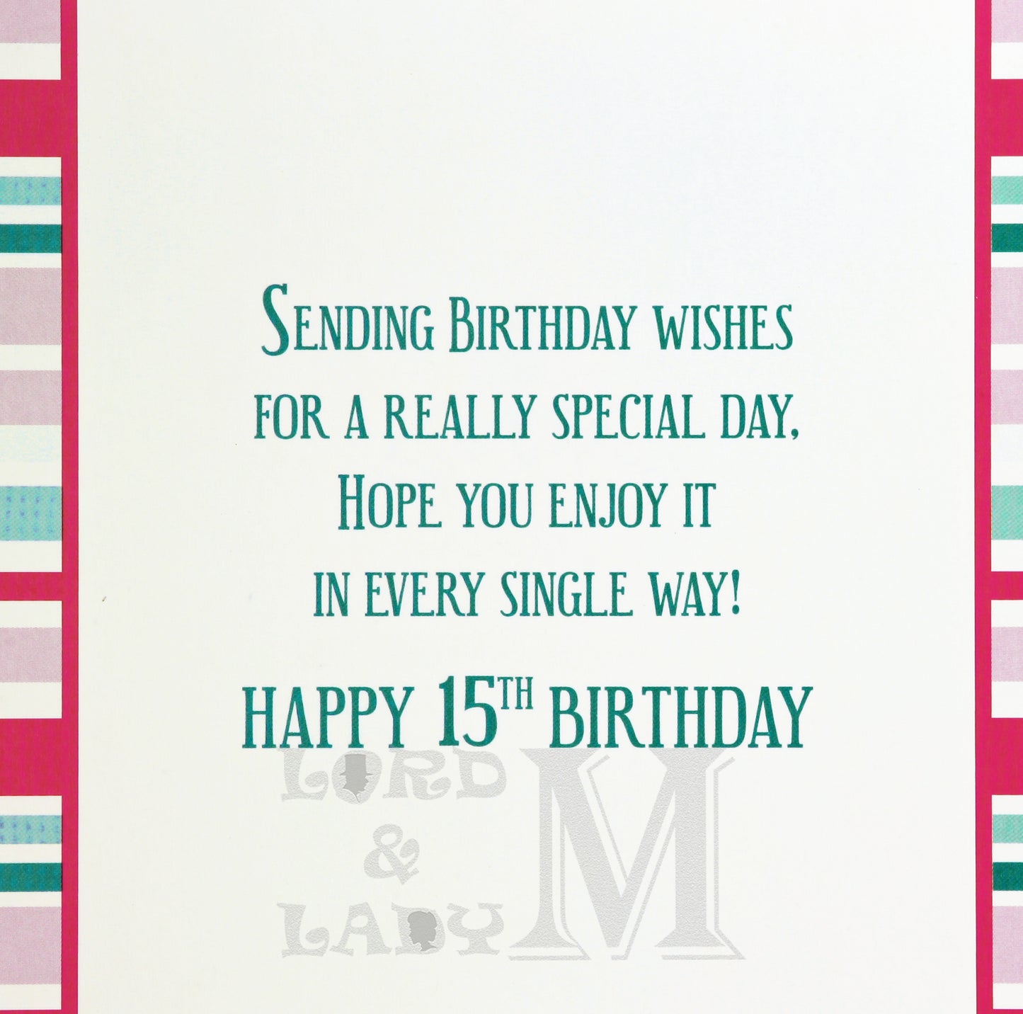 19cm - Happy Birthday 15 Today! - 4 Balloons - BGC