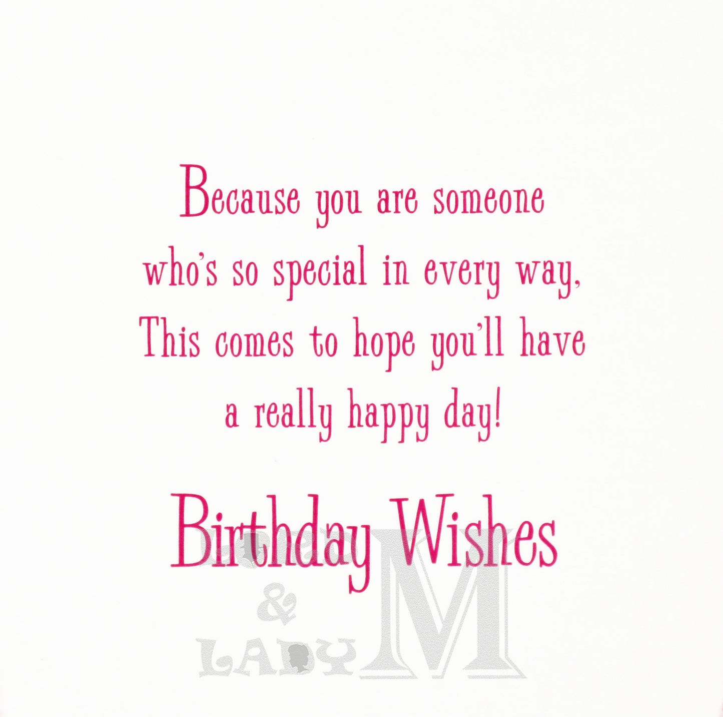 19cm - You're 15 Today! Happy Birthday - Pink - BG