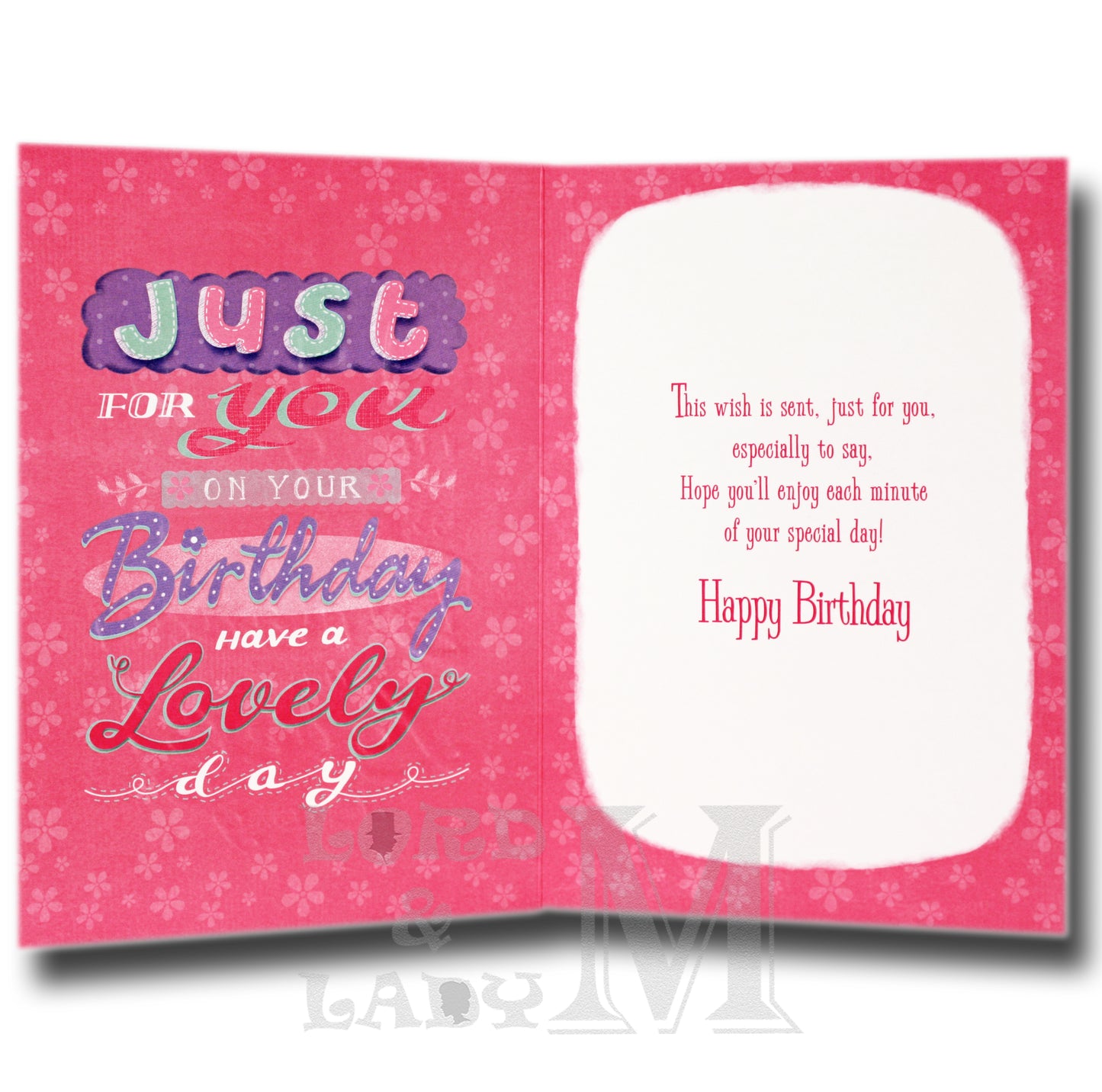 19cm - 15 Today! Just For You - Pink Purple - BGC