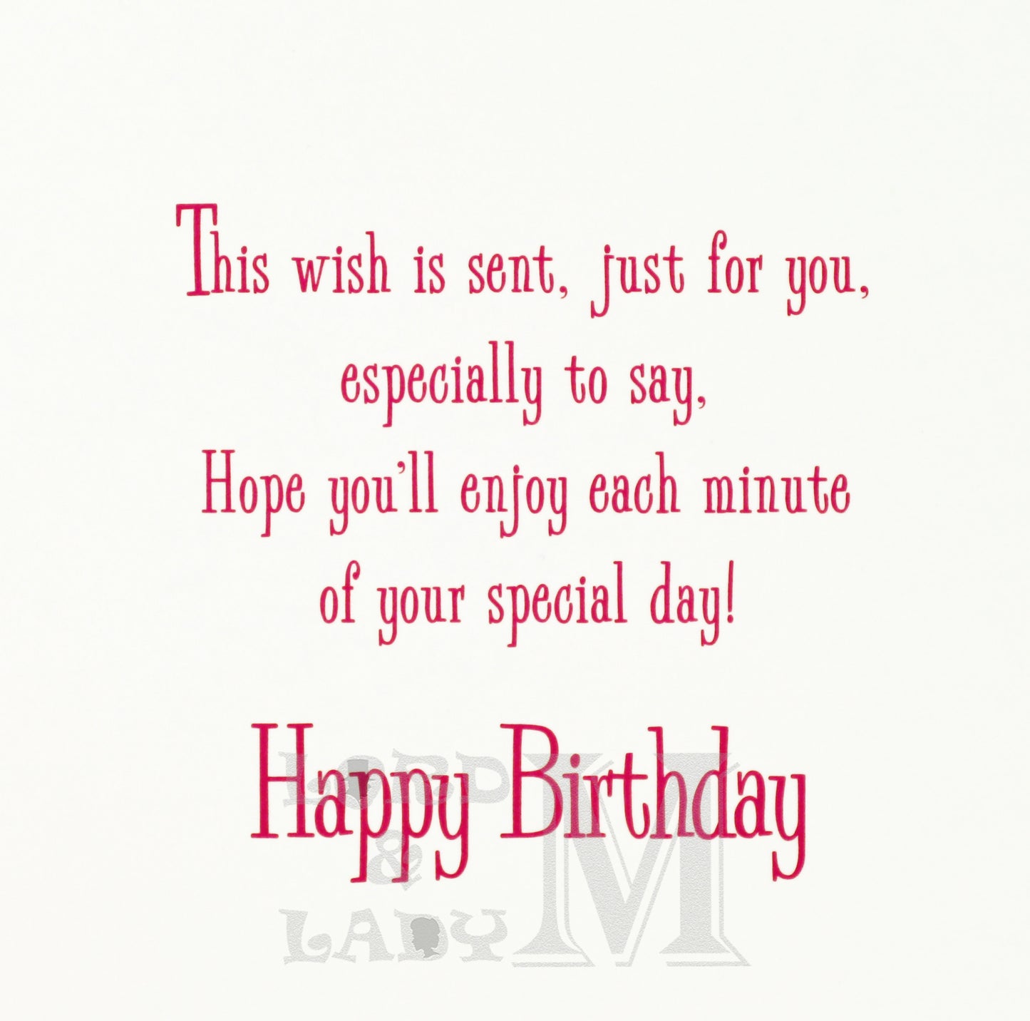 19cm - 15 Today! Just For You - Pink Purple - BGC