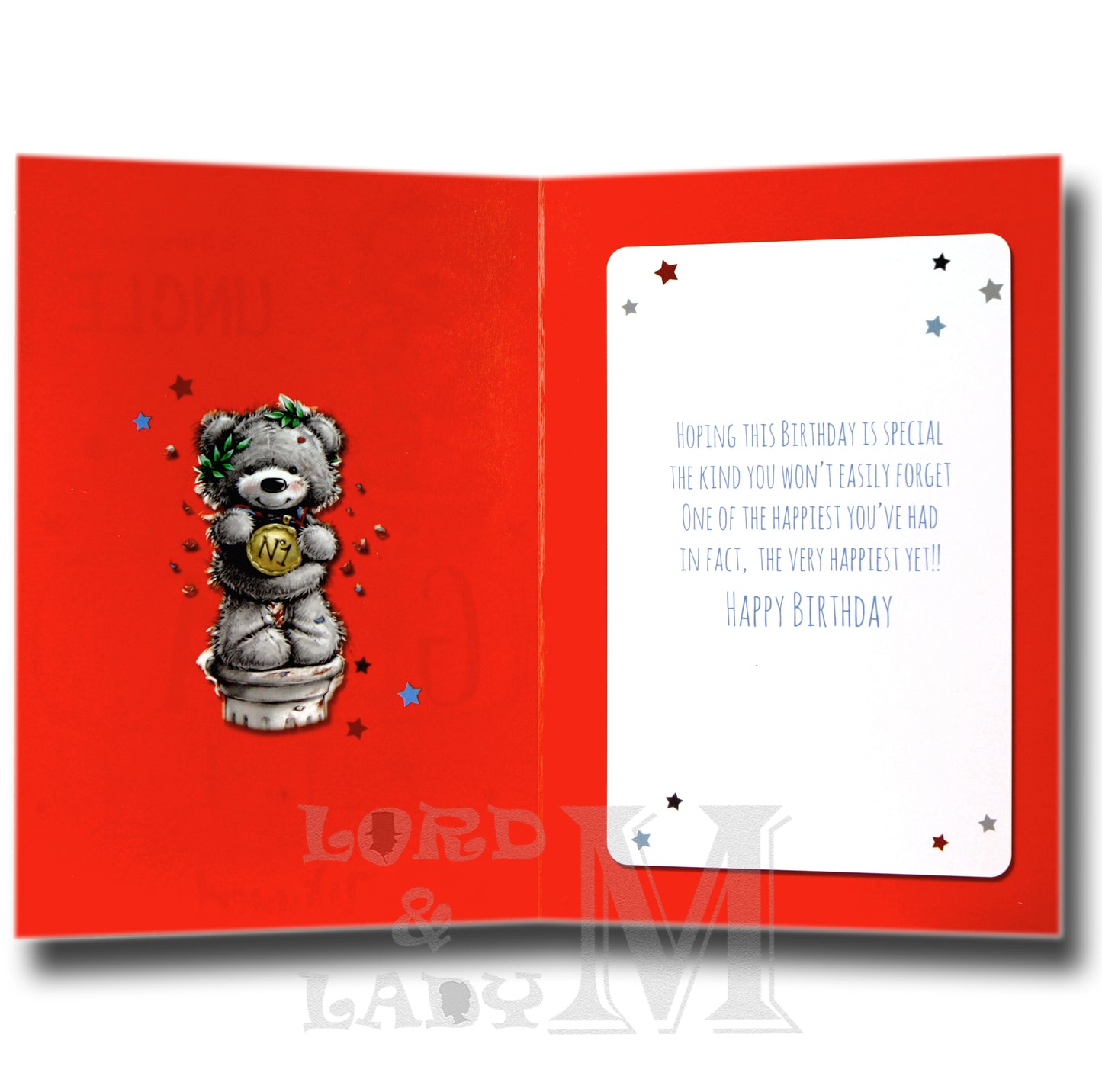 19cm - To A Wonderful Uncle Have A Great Time - DGC