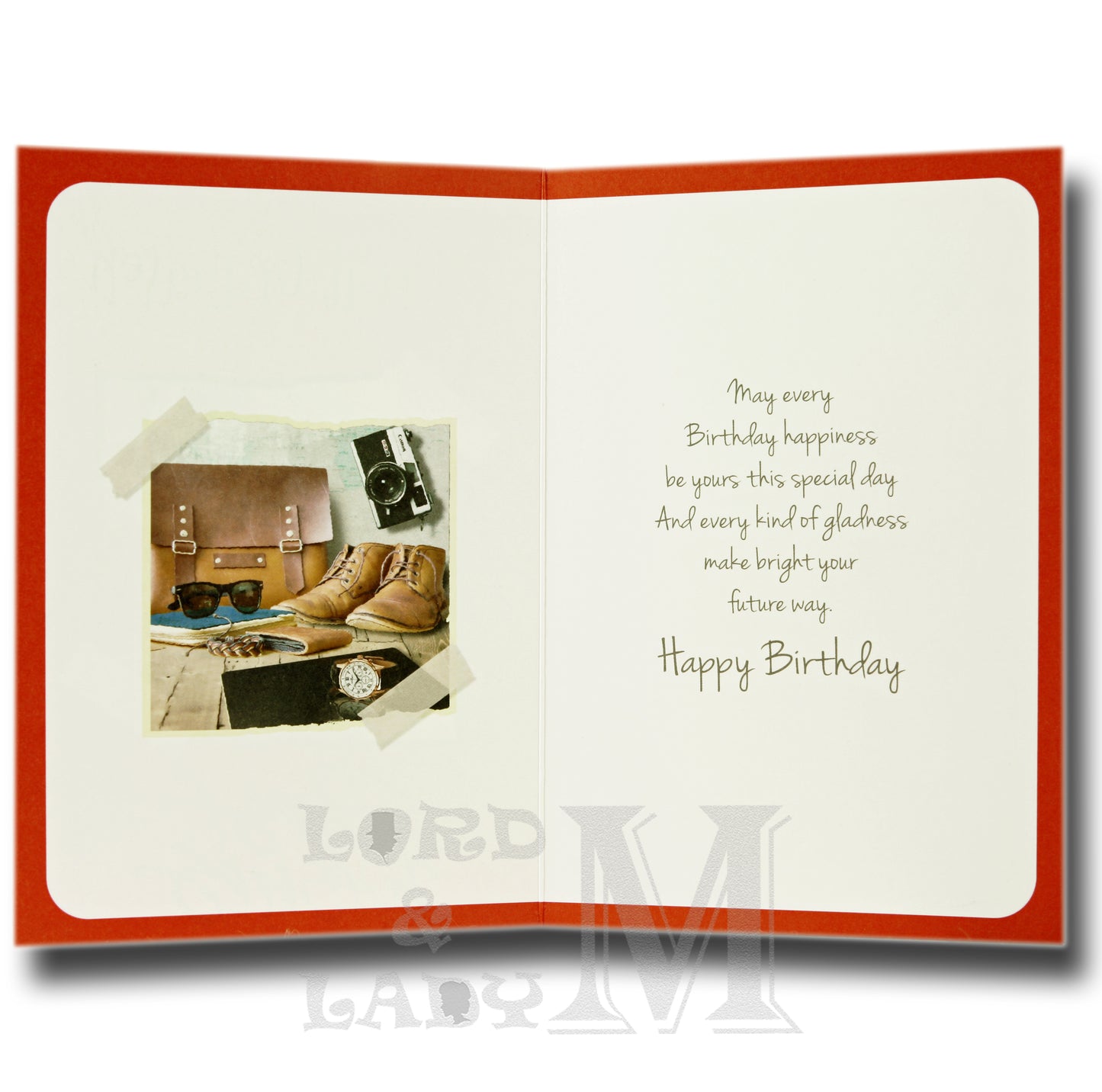 19cm - Happy Birthday Great-Grandson - Red - GH