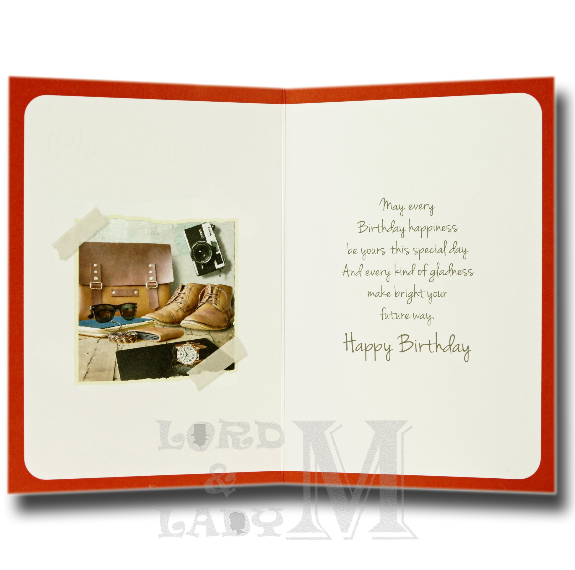 19cm - Happy Birthday Great-Grandson - Red - GH