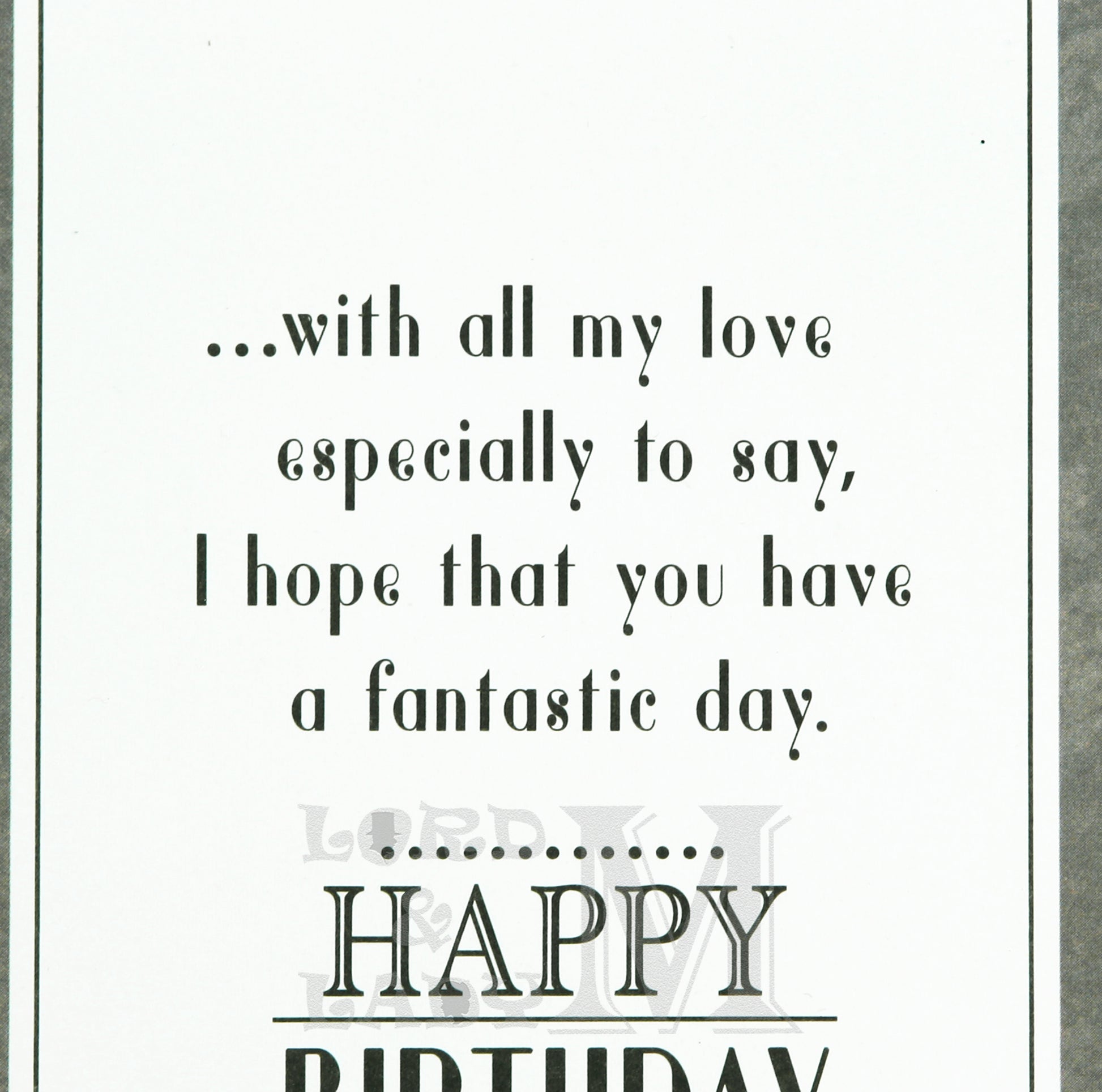 23cm - To My Special Husband On Your Birthday - BGC