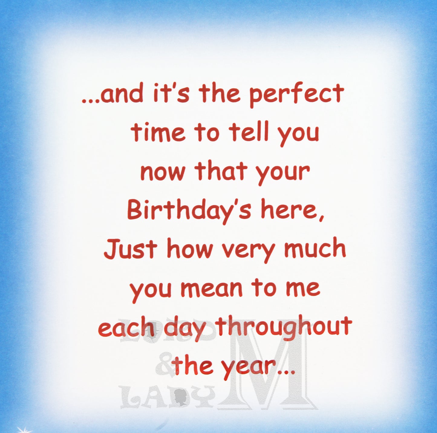 23cm - Happy Birthday Husband Because It's .. - BGC