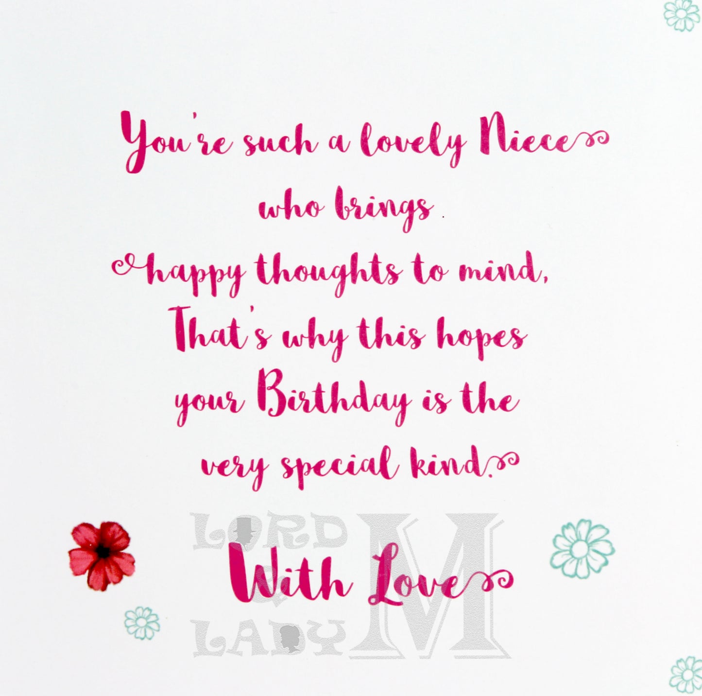 23cm - Birthday Wishes Niece - Bear Gift - BGC