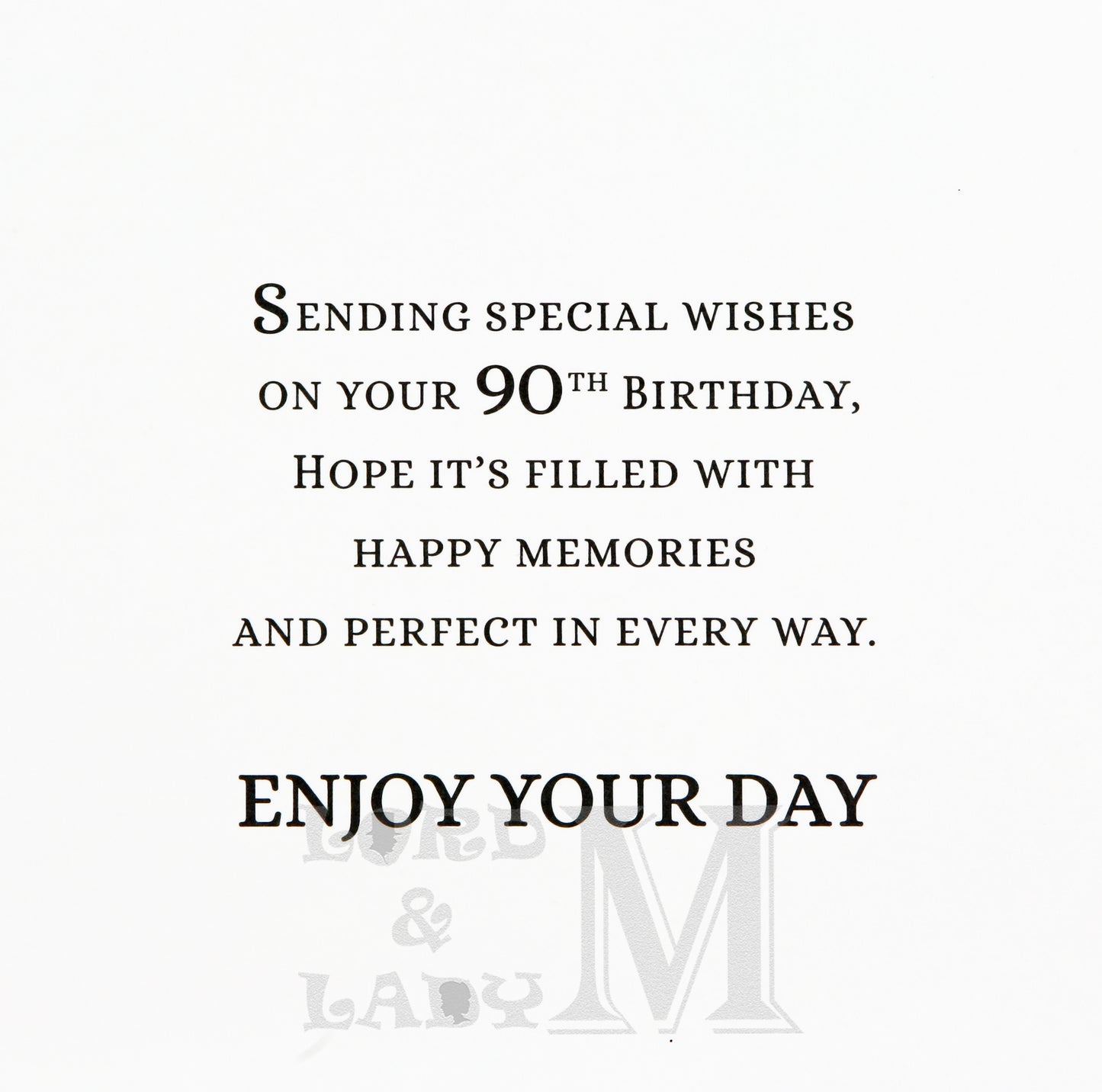 19cm - Ninety Happy Birthday 90 - BGC