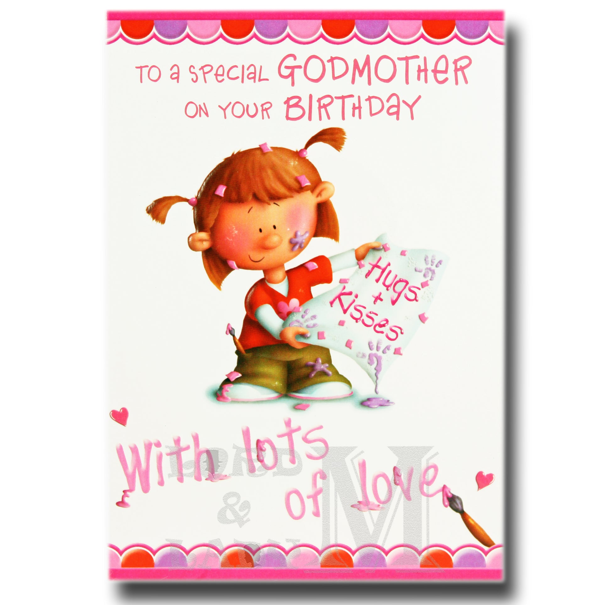 19cm - To A Special Godmother - Girl Painting - BGC